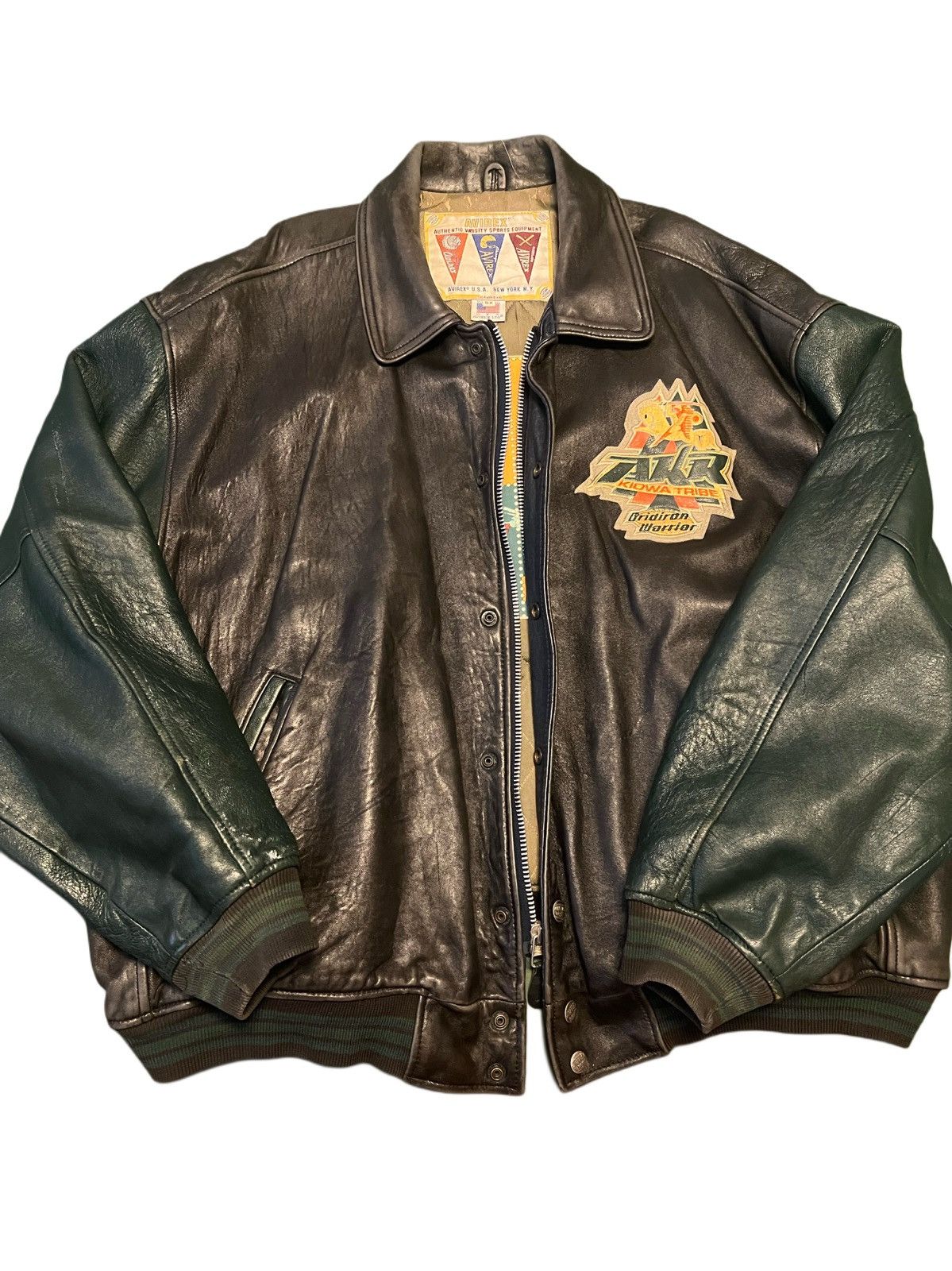 Avirex Avirex Varsity Leather - Kiowa Tribe Classic Size US XXL / EU 58 / 5 - 2 Thumbnail
