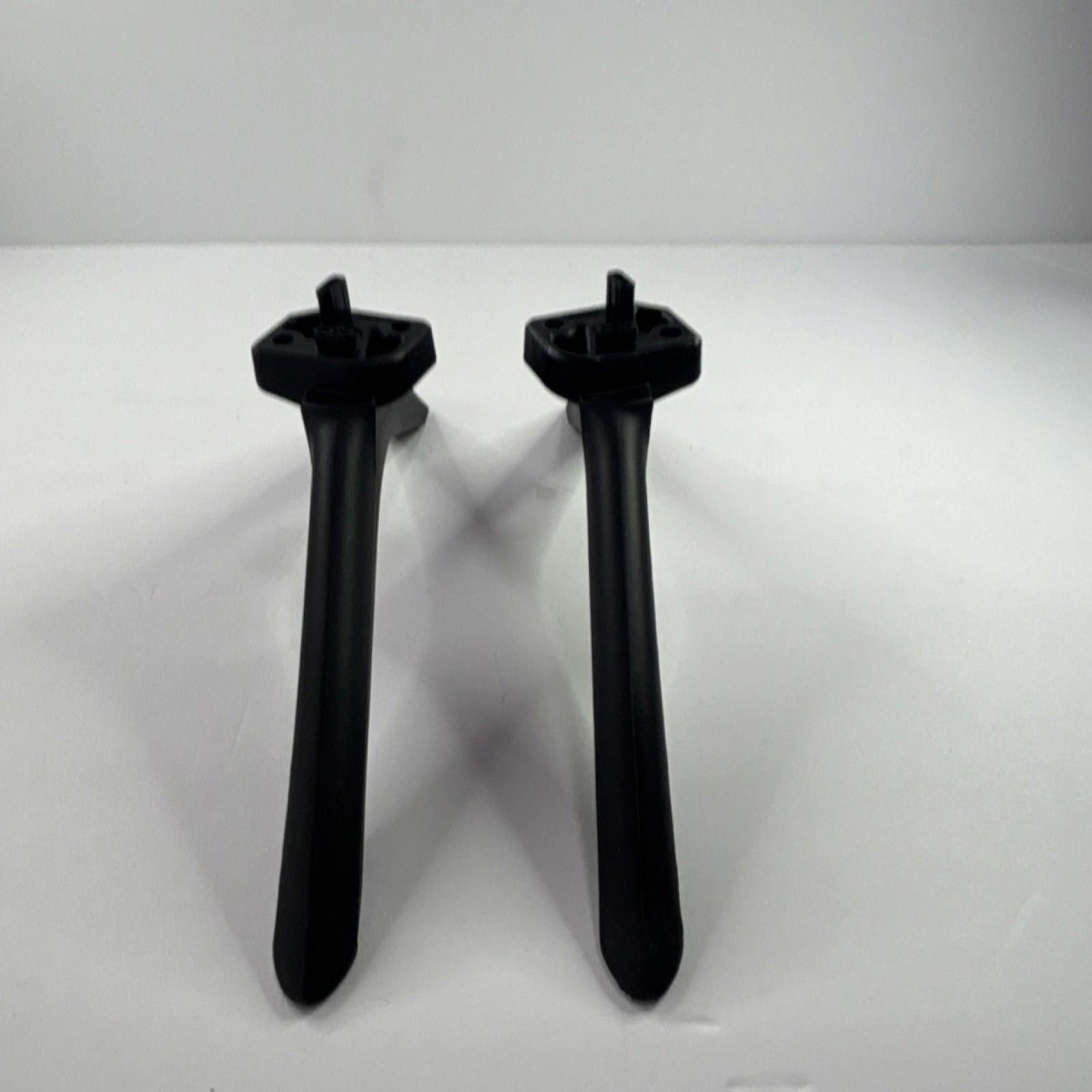 Other Black TV Stand Legs Replacement Set Pair Feet Parts Size ONE SIZE - 2 Thumbnail