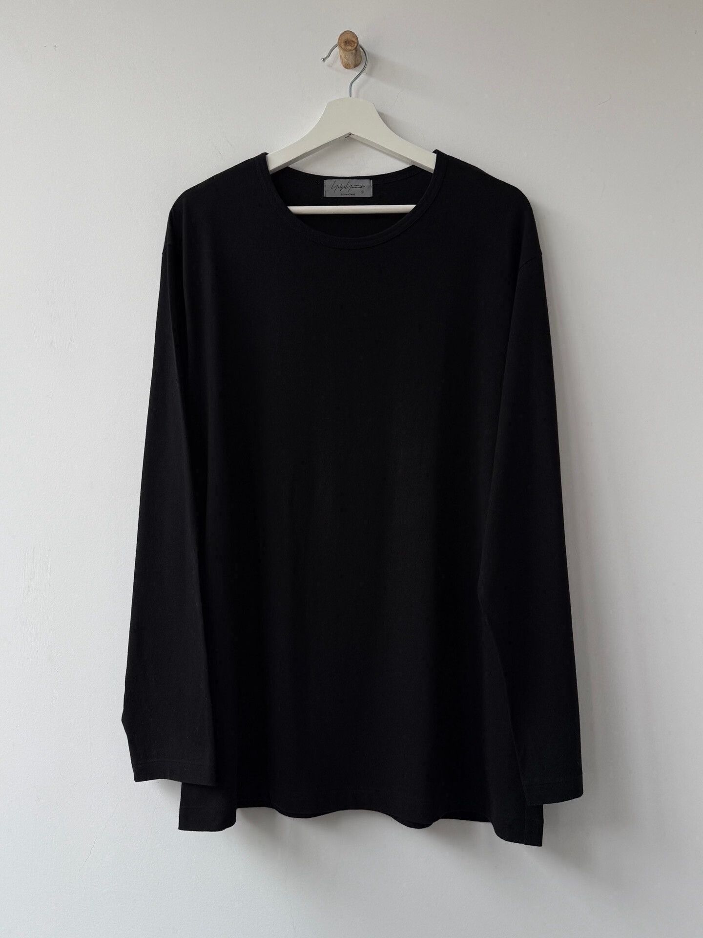 Yohji Yamamoto Yohji Yamamoto Black Cotton Long Sleeve Top Size US L / EU 52-54 / 3 - 1 Thumbnail