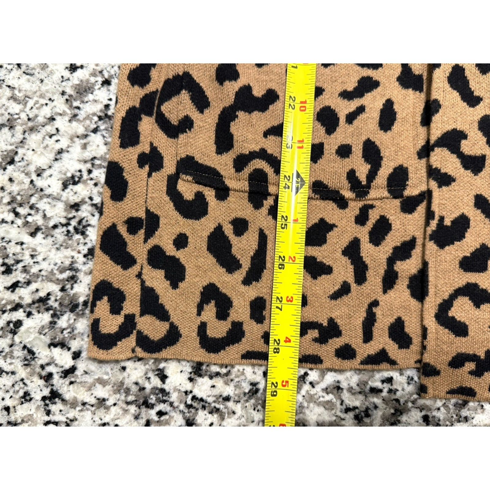 J.Crew VINTAGE J. Crew Sophie Leopard Print Blazer Women's Sz S Open Front Merino Wool Tan Size S / US 4 / IT 40 - 3 Thumbnail