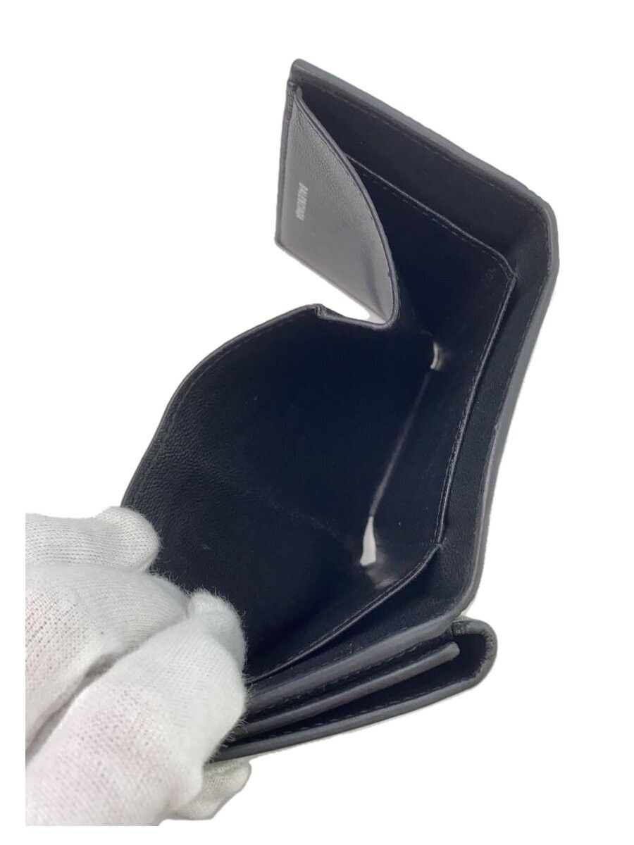 Balenciaga Balenciaga BB Monogram Leather Tri-Fold Wallet Black Size ONE SIZE - 5 Thumbnail
