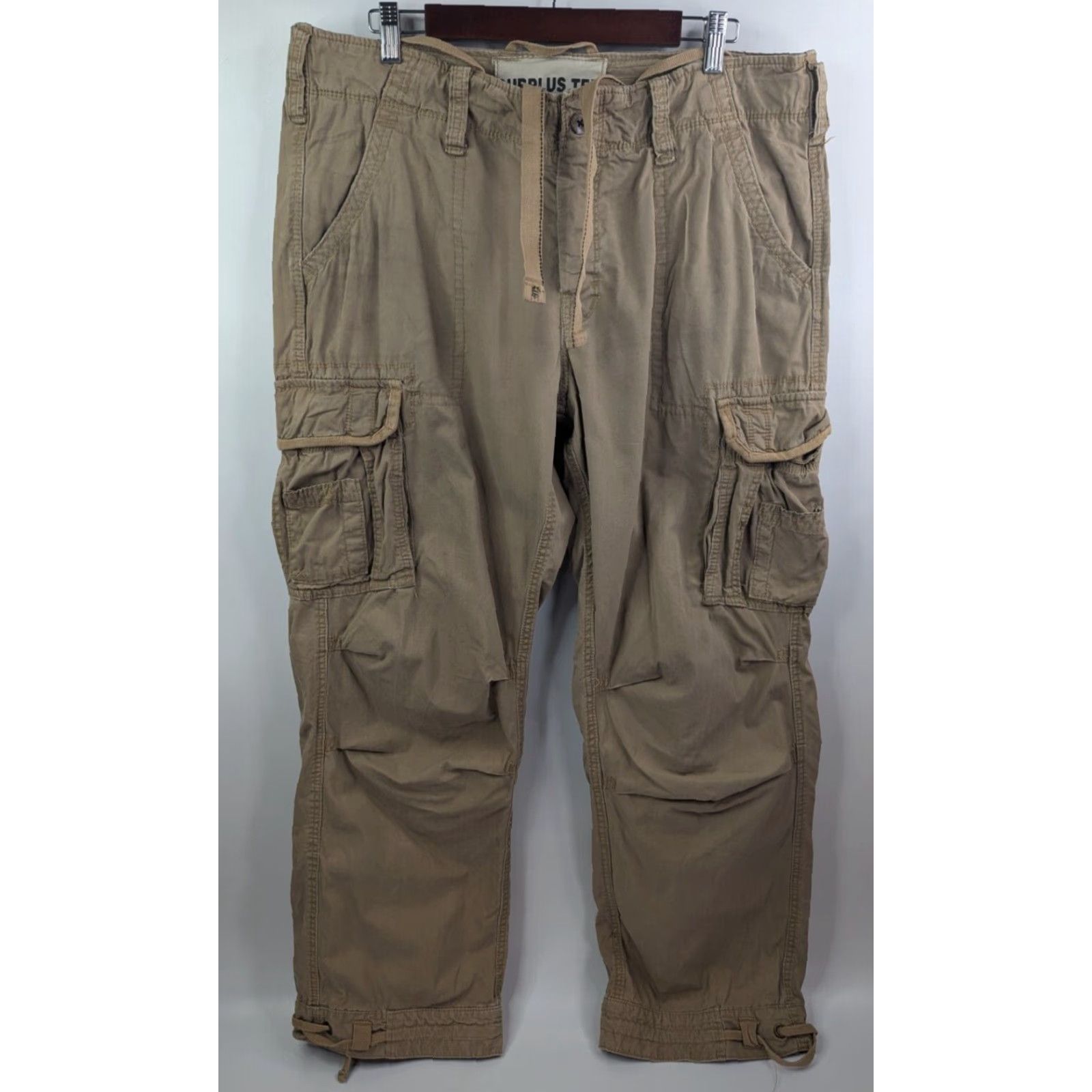 Vintage VINTAGE Surplus Tex Raw Mens XL Pants Trousers Cargo Combat Beiges Coyote 31in Inseam Ladies? Wait no gender: Mens. Size US 36 / EU 52 - 2 Thumbnail