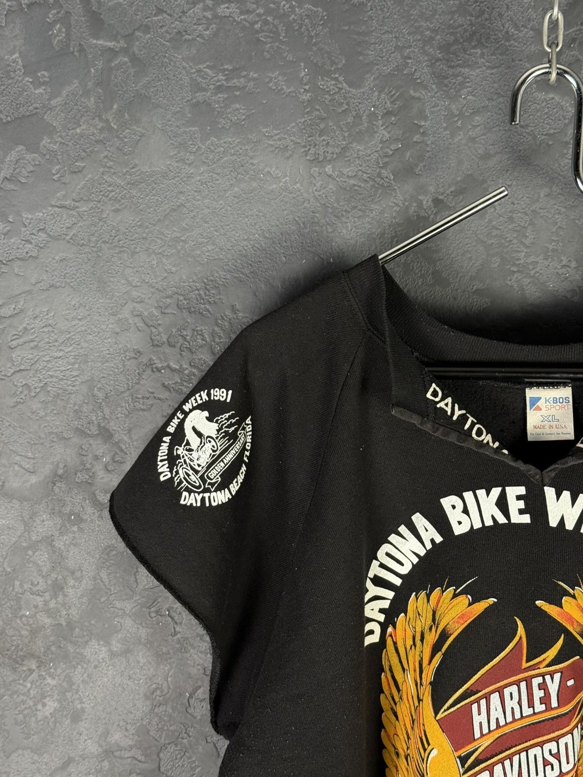 Harley Davidson Vintage 1991 Harley Davidson Daytona Beach Sleeveless Tshirt Size US XL / EU 56 / 4 - 3 Thumbnail