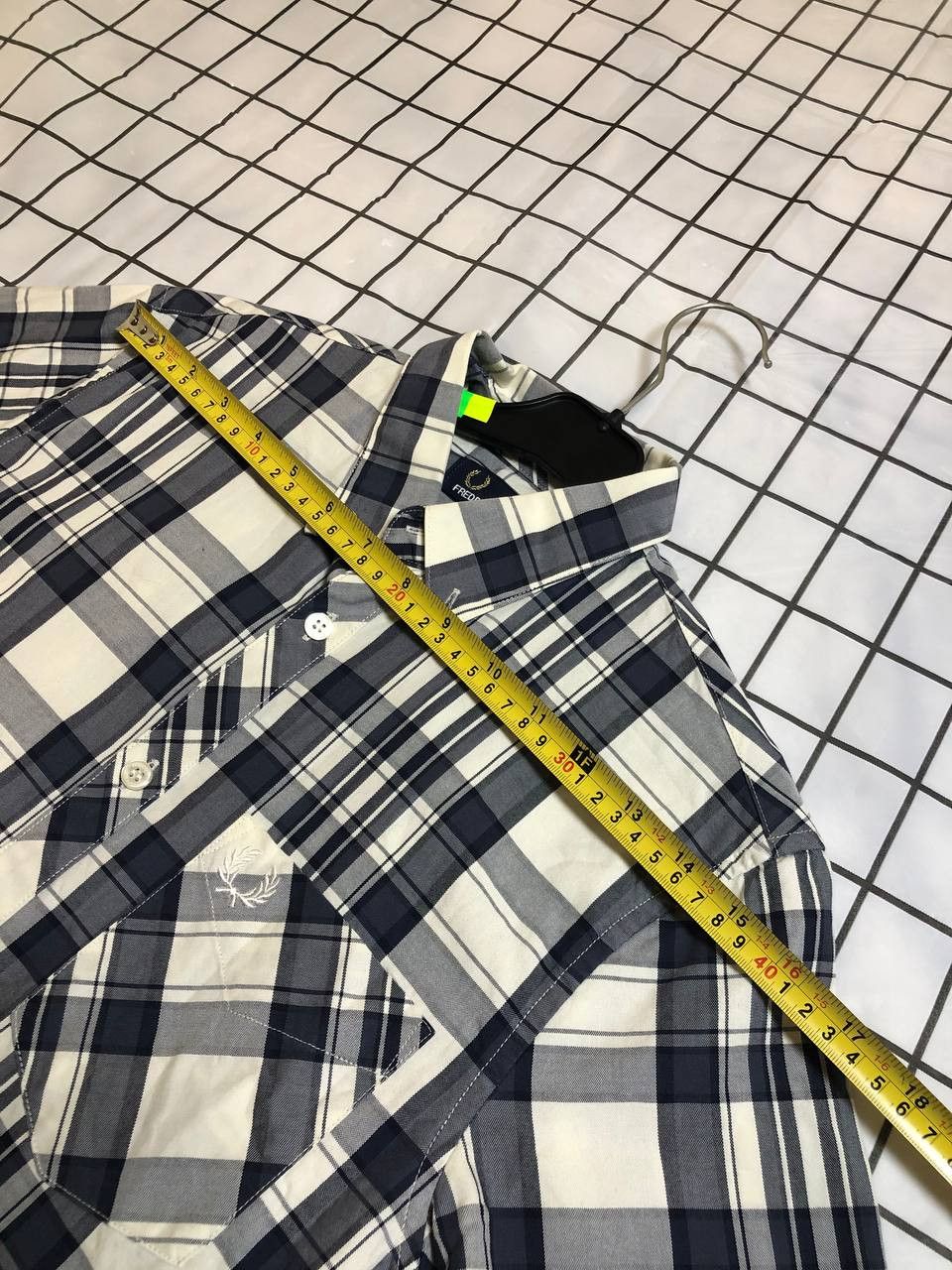 Fred Perry Fred Perry Mens Long Sleeve Plaid Shirt Size US S / EU 44-46 / 1 - 5 Thumbnail