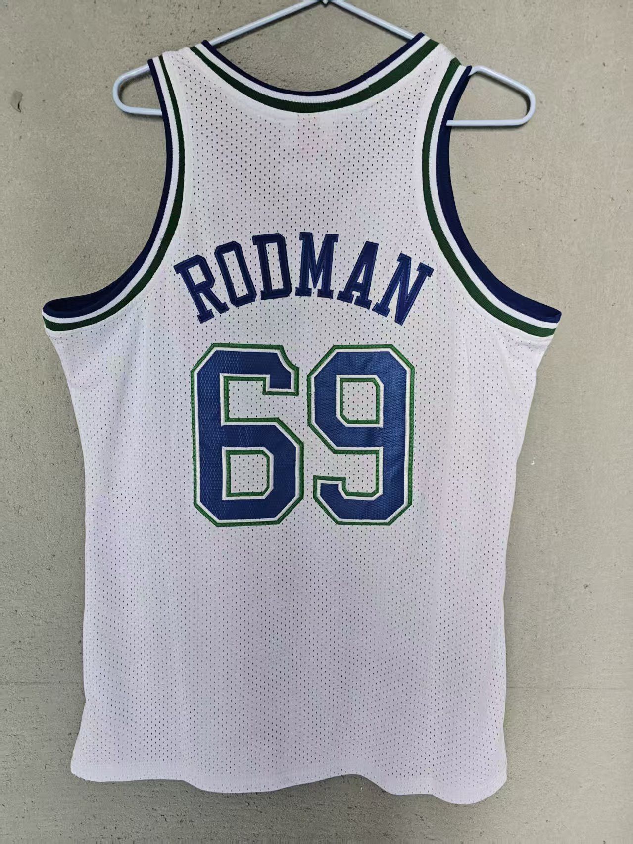 NBA Dallas Mavericks #69 Dennis Rodman Jersey Double Stitched Size US S / EU 44-46 / 1 - 1 Thumbnail