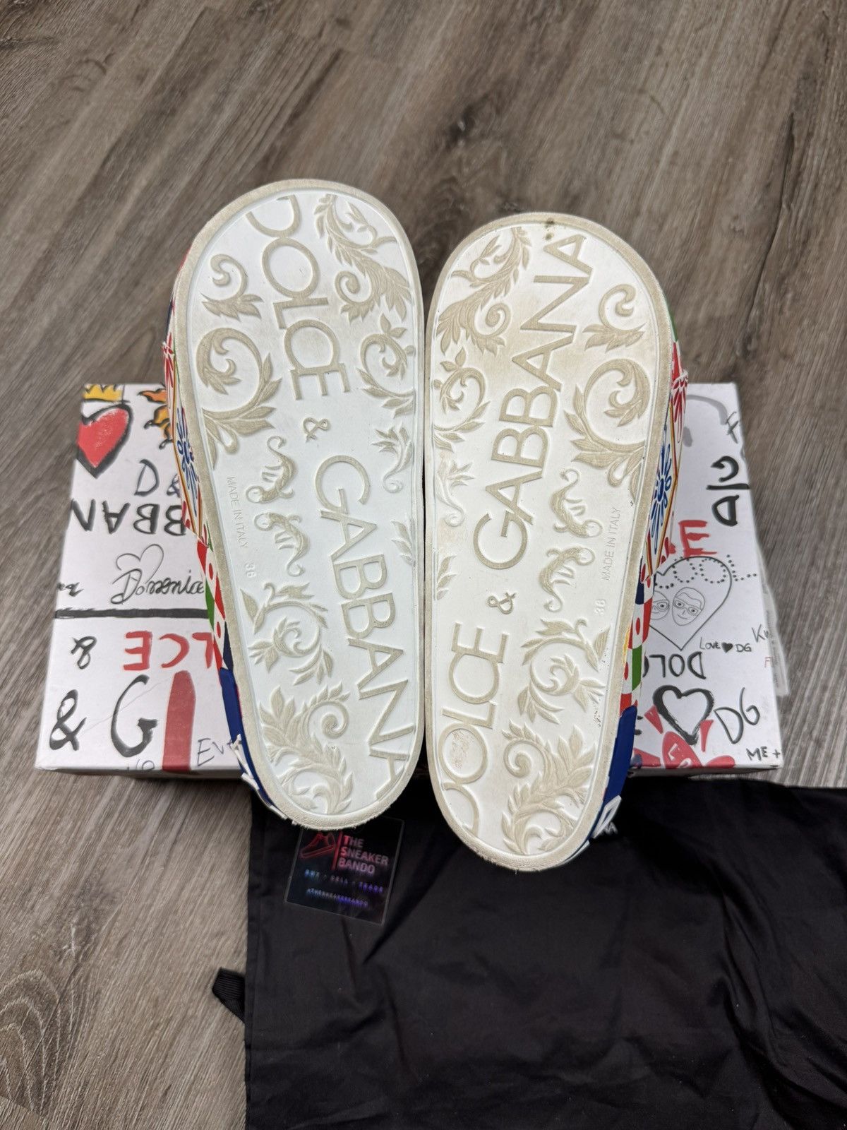 Dolce & Gabbana Dolce And gabbaba Geometric "Carretto Print" Slide Size 36EU Size US 6 / IT 36 - 8 Thumbnail