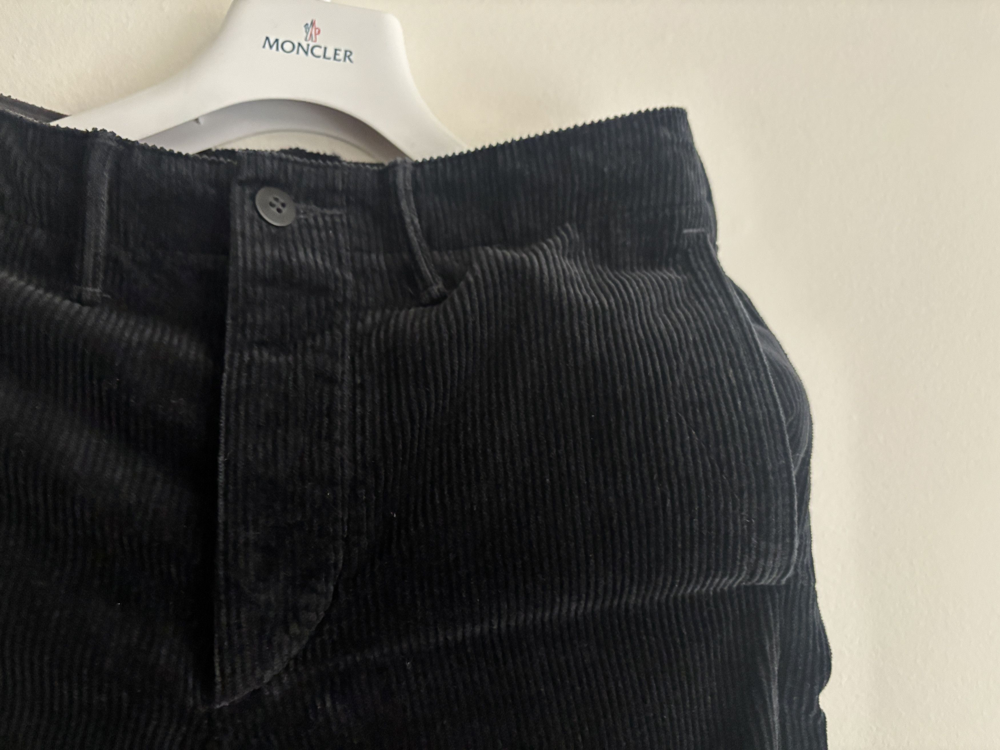 RRL Ralph Lauren $395 BNWT Officer's Black Corduroy Straight Fit Chino Pant Size US 29 - 2 Thumbnail
