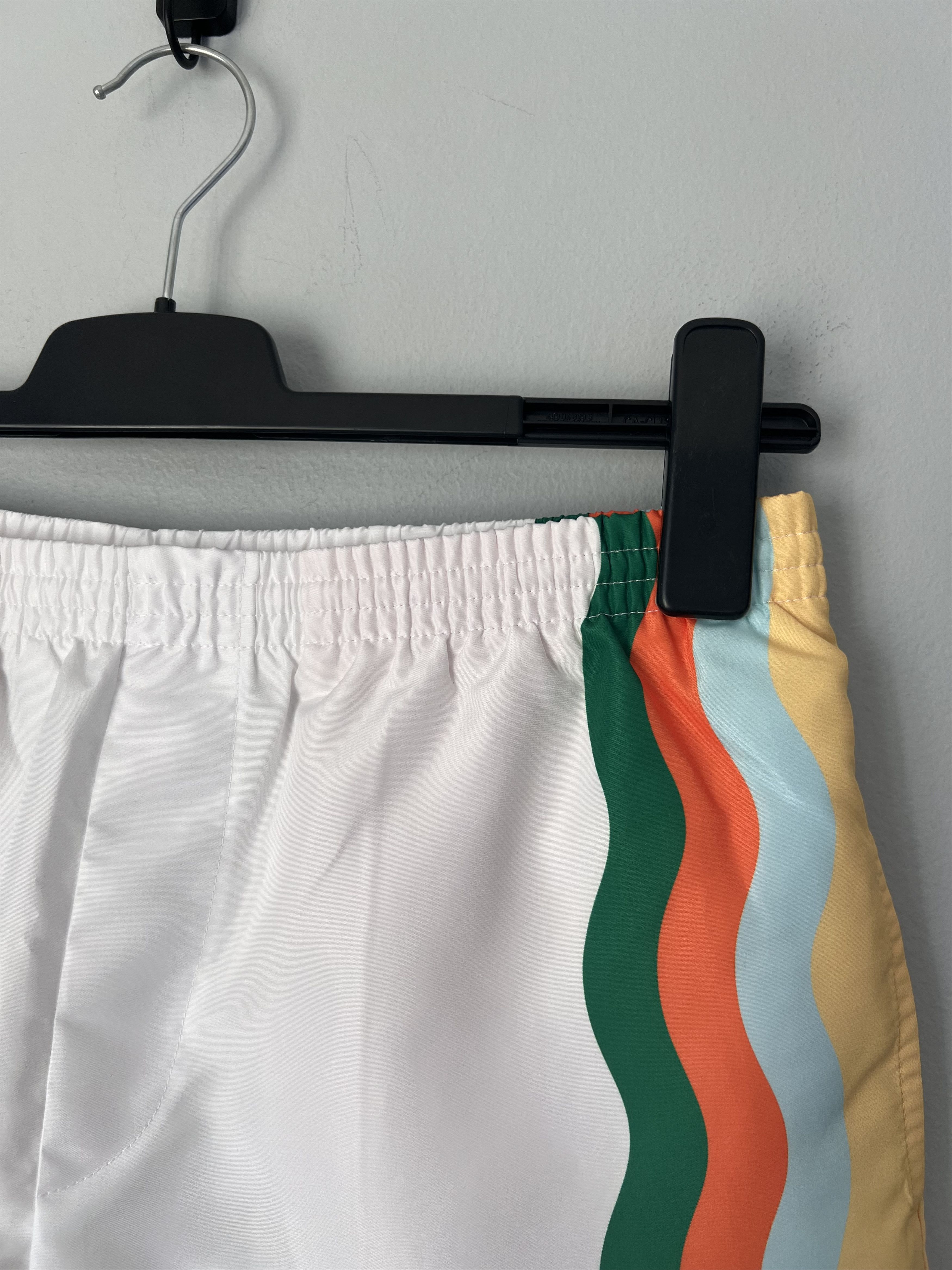 Casablanca Casablanca Printed Swim Shorts in White Wave Size US 30 / EU 46 - 2 Thumbnail