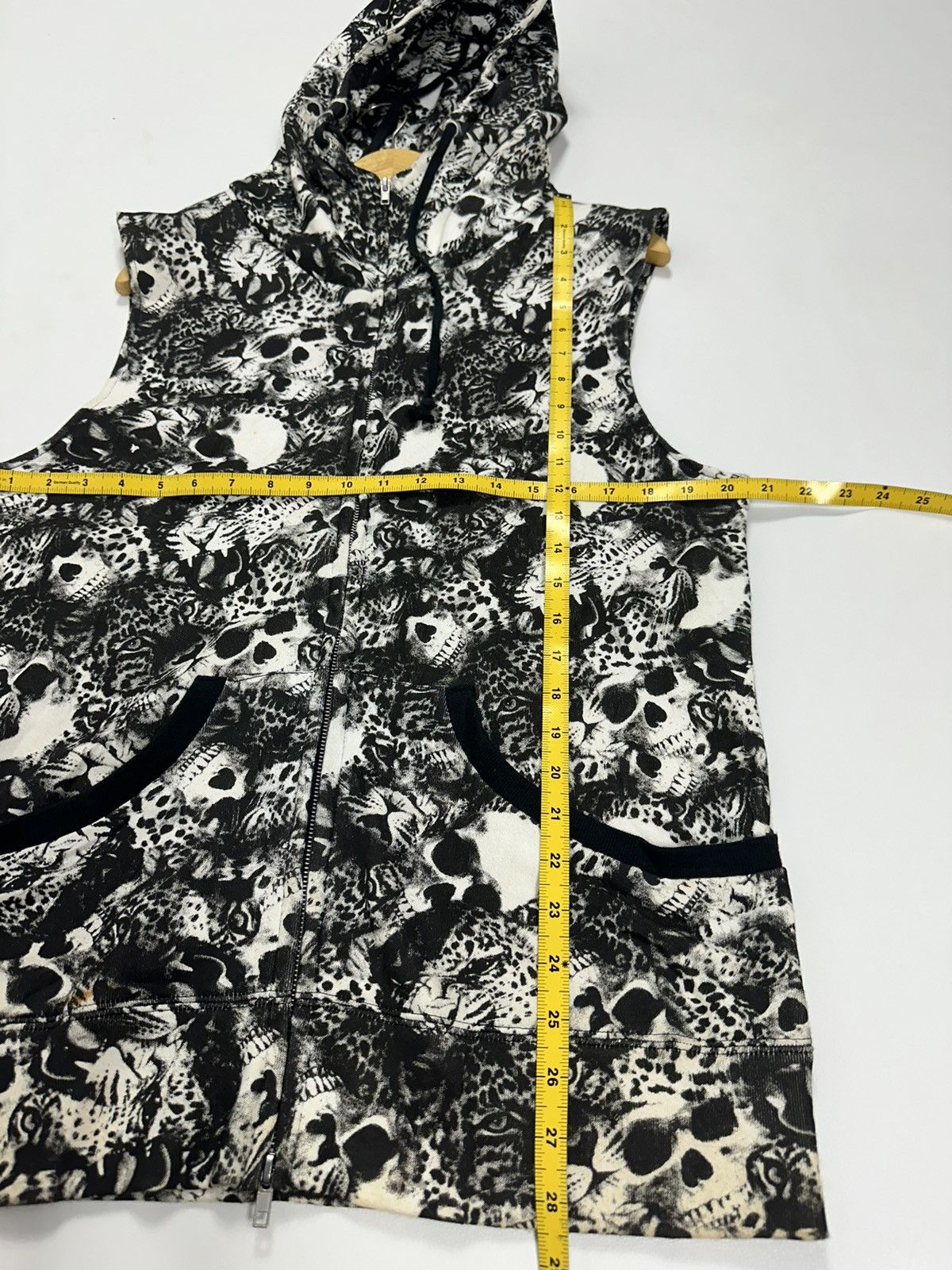 Japanese Brand Glad News Fullprint Skeleton Skull Short Sleeve ZipHoodies Size US M / EU 48-50 / 2 - 23 Thumbnail