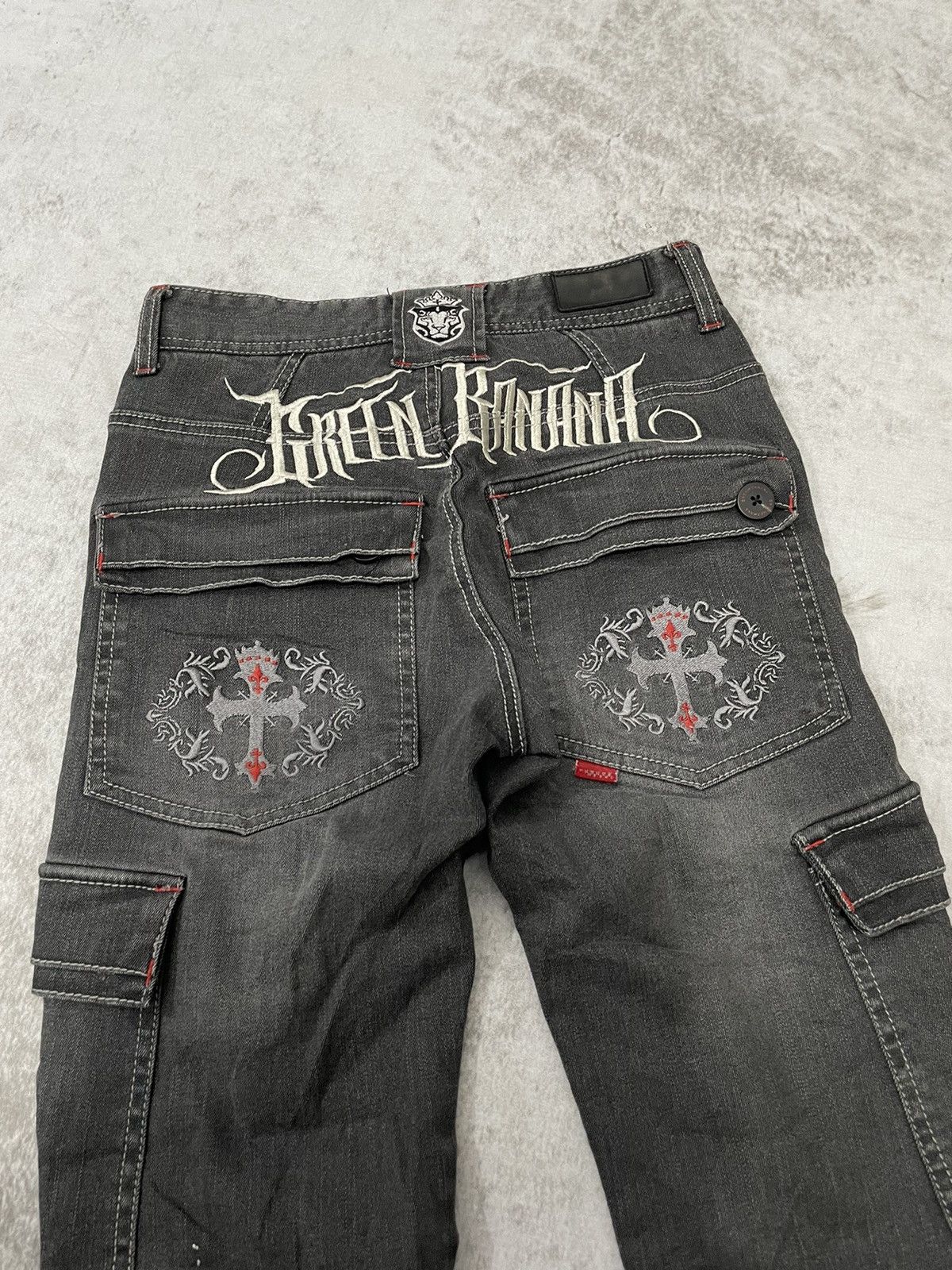 Hysteric Glamour 2000s green banana japan skull punk denim y2k style Size US 26 / EU 42 - 7 Thumbnail