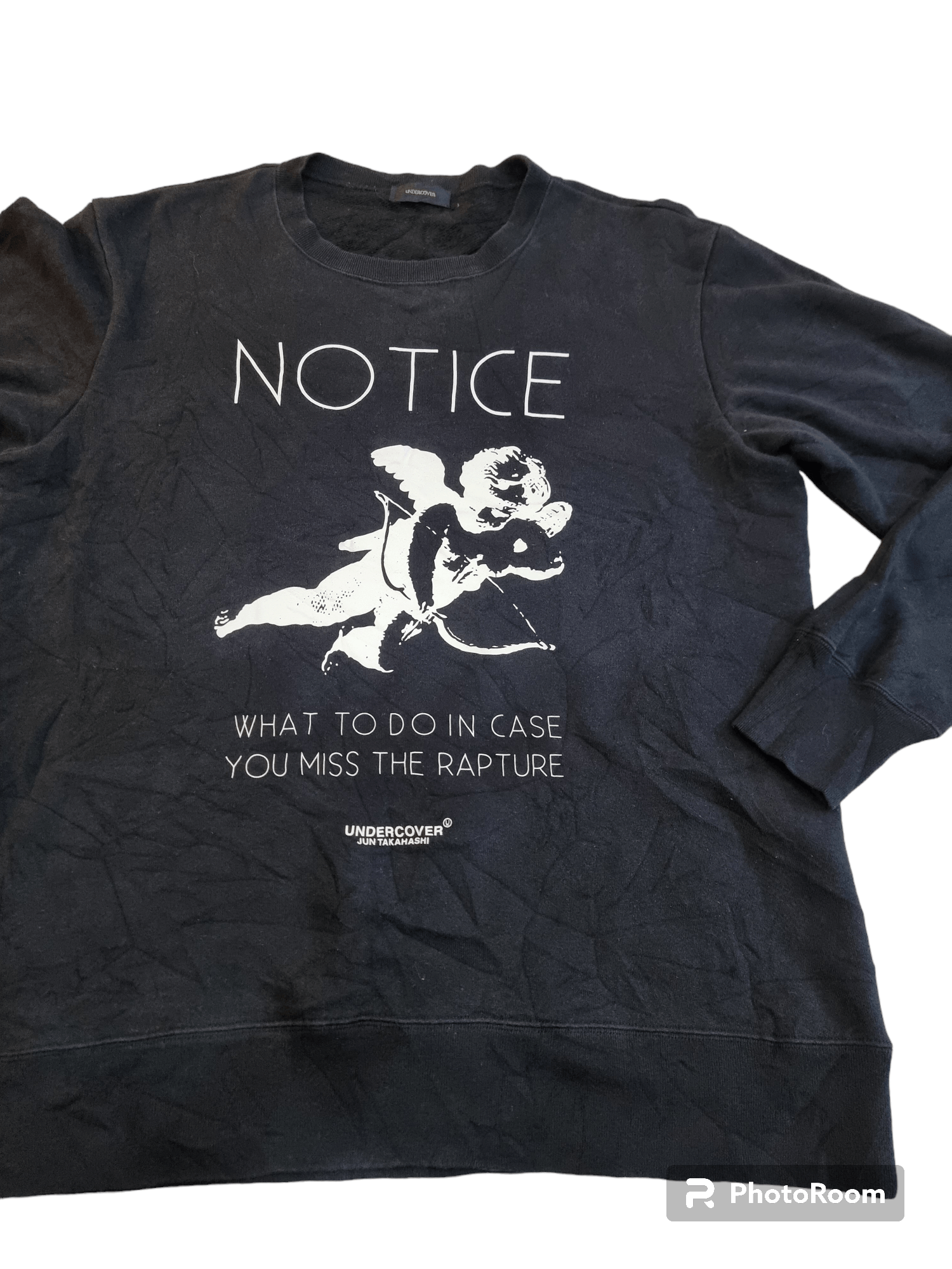 Japanese Brand Undercover NOTICE graphic print crewneck sweatshirt Size US M / EU 48-50 / 2 - 3 Thumbnail