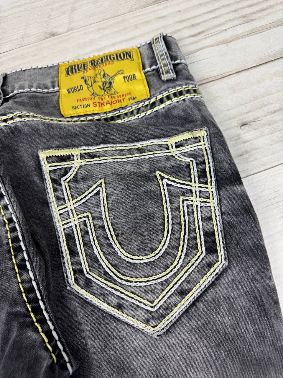 True Religion Vintage True Religion Denim Jeans Straight 90s Y2K Size US 33 - 20 Thumbnail