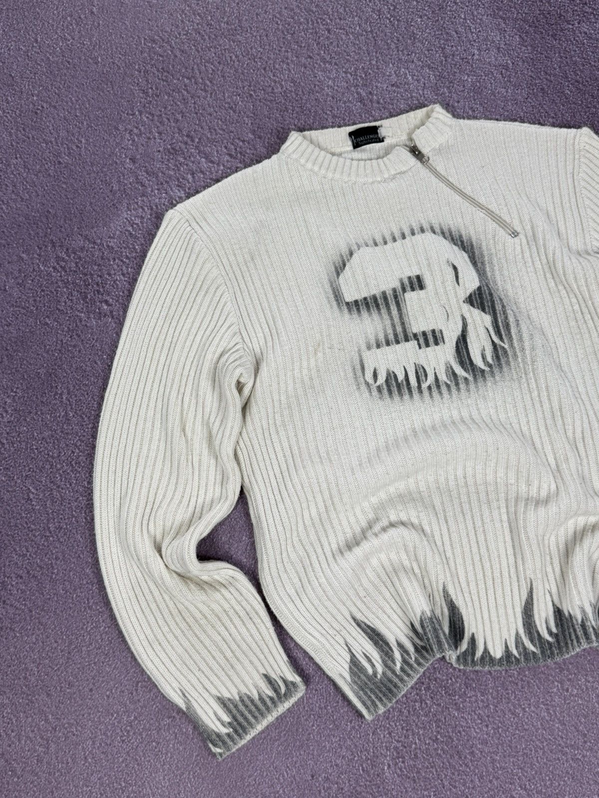 If Six Was Nine Japanese Brand 00s Aesthetic Ribbed Knit Y2K Sweater Size US M / EU 48-50 / 2 - 4 Thumbnail