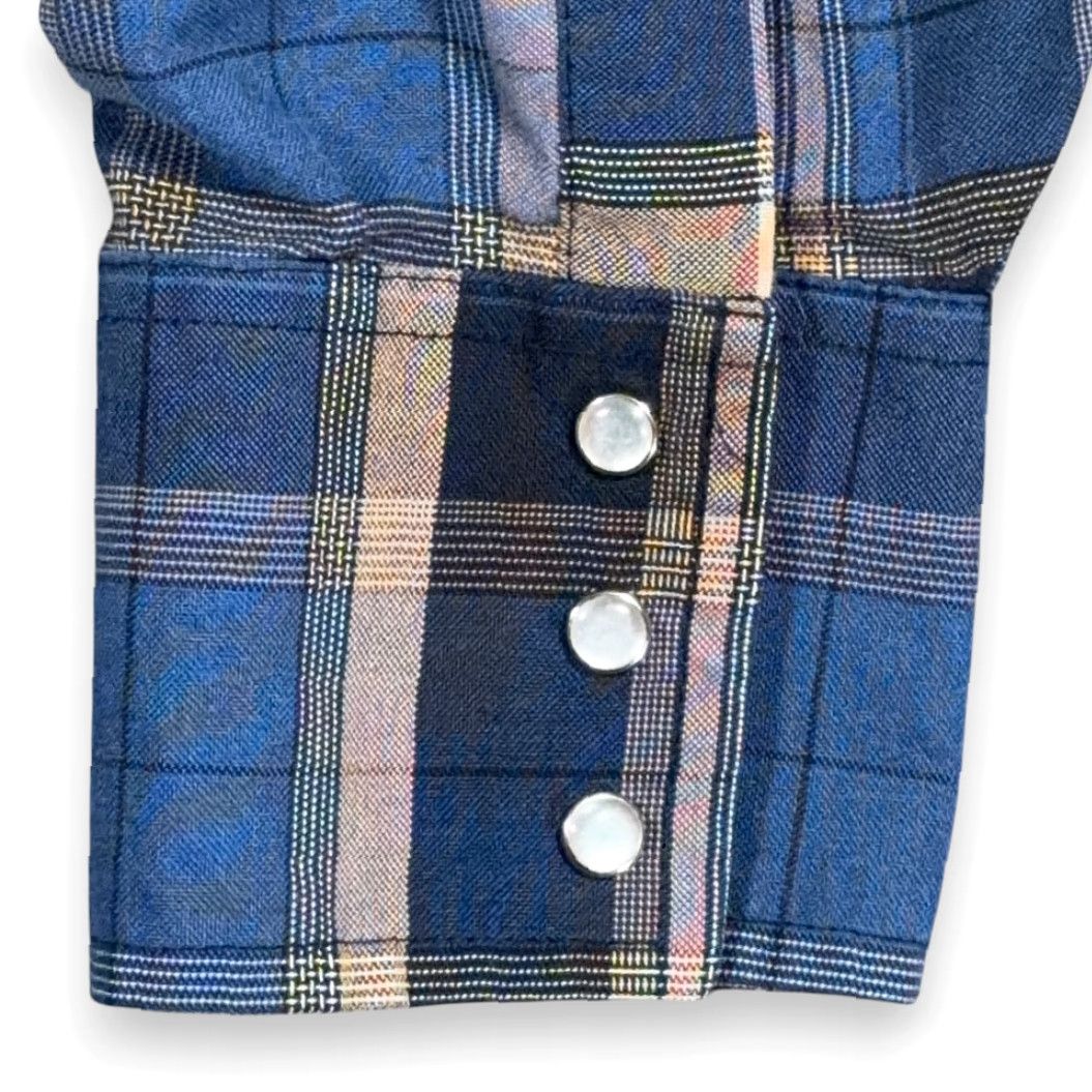 Vintage VINTAGE Ely Cattleman Western Shirt Mens Large Tall Blue Plaid Pearl Snap 90s Long Sleeve Button-Up Size US L / EU 52-54 / 3 - 5 Thumbnail