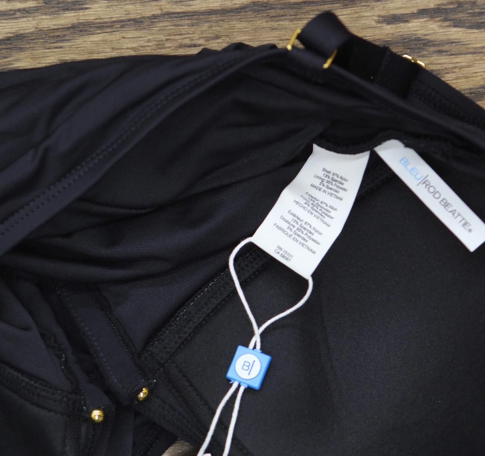 Nwt Bleu By Rod Beattie V-neck Swimsuit Rbkk25776 Black 4