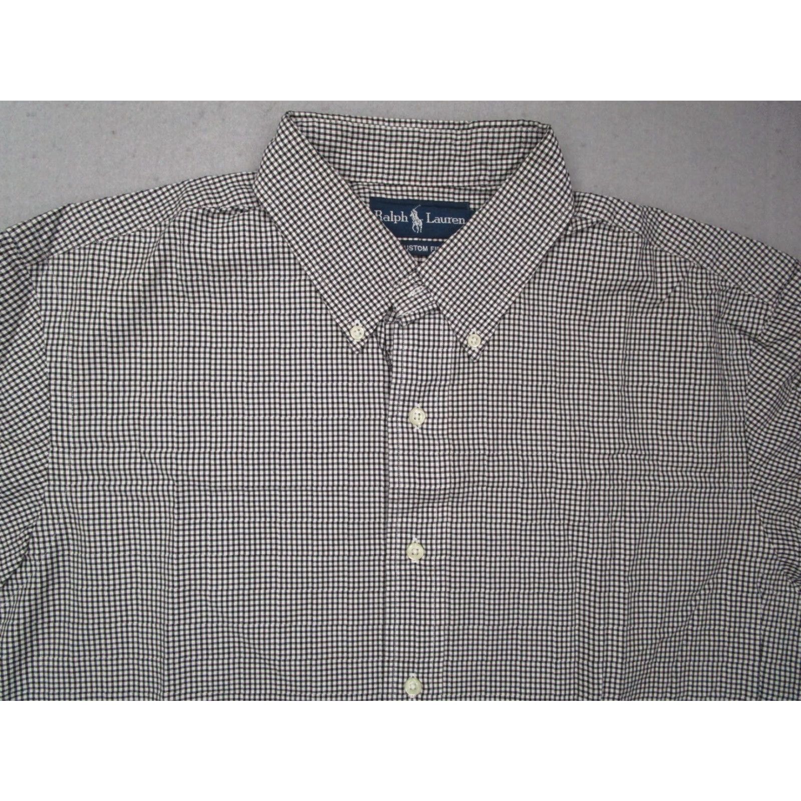 Ralph Lauren Ralph Lauren Shirt Mens XL Black Check Short Sleeve Button-Up Casual Classic Fit Size US XL / EU 56 / 4 - 2 Thumbnail