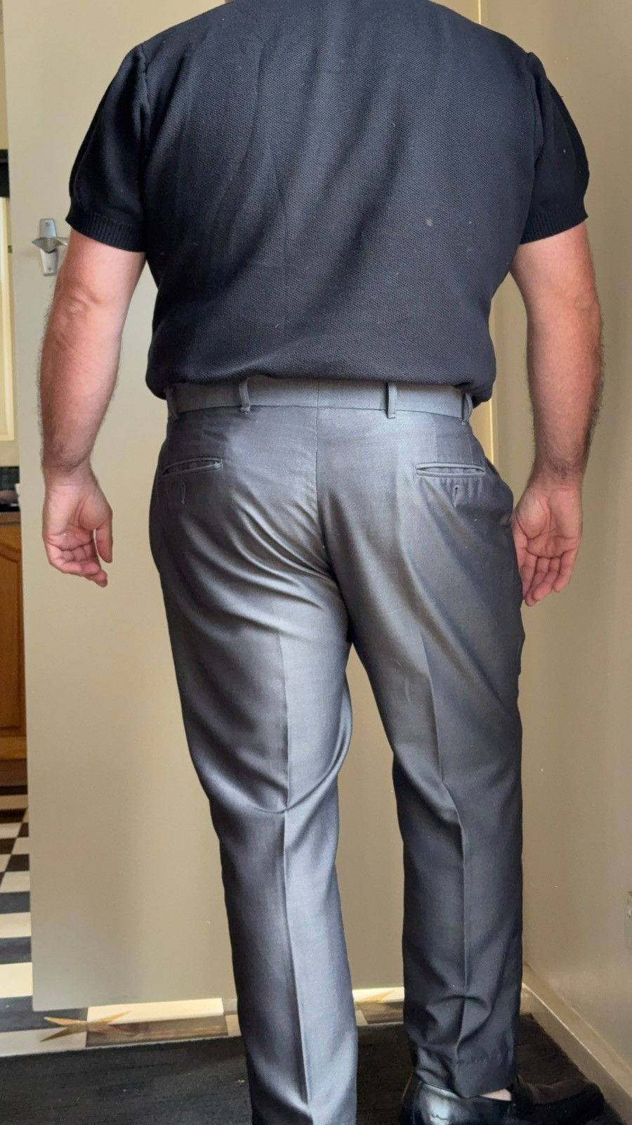 Van Heusen Van Heusen grey pleated dress pants Size 38R - 8 Thumbnail