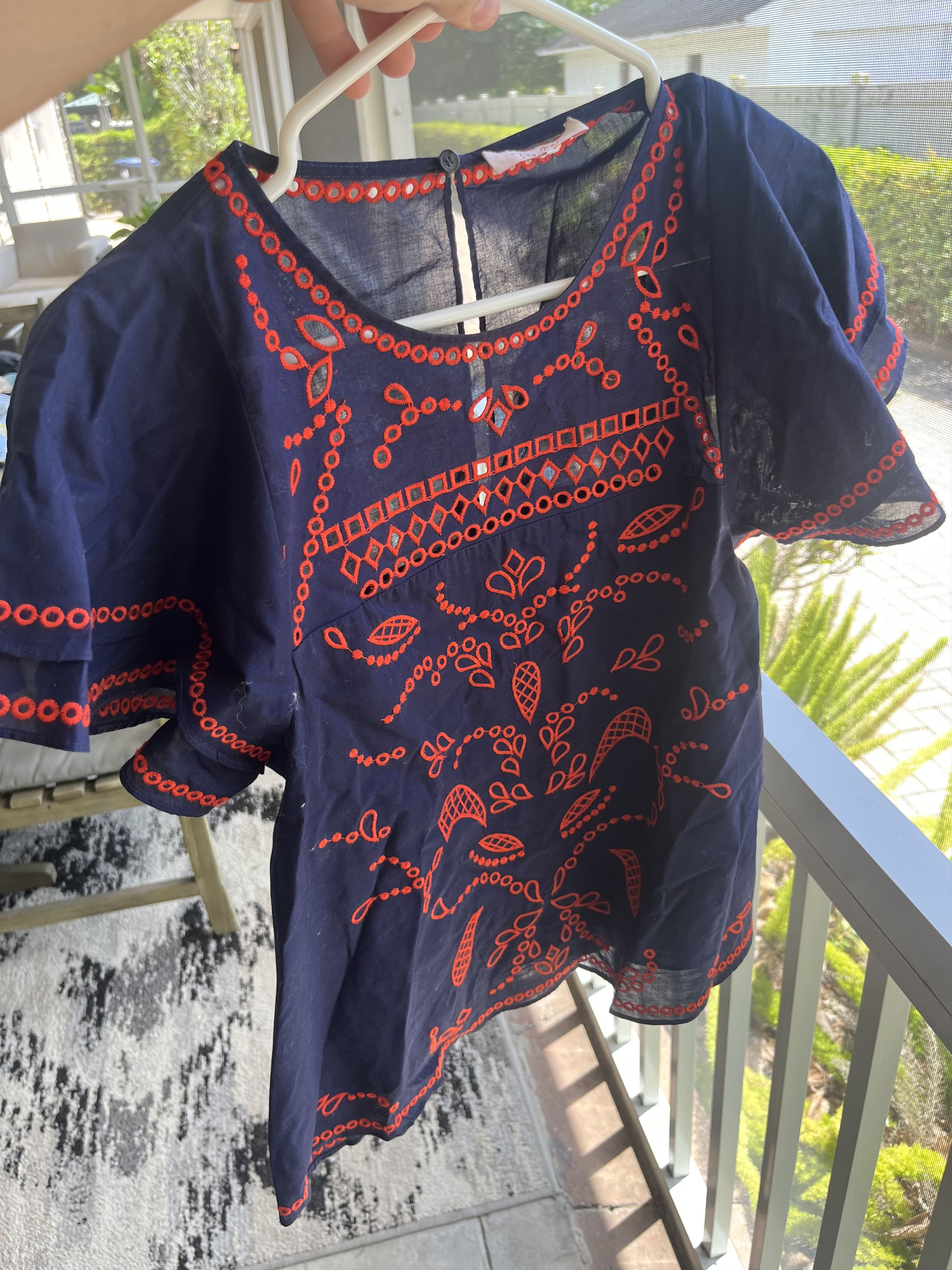 Parker Red and Blue Parker Top Size S / US 4 / IT 40 - 4 Thumbnail