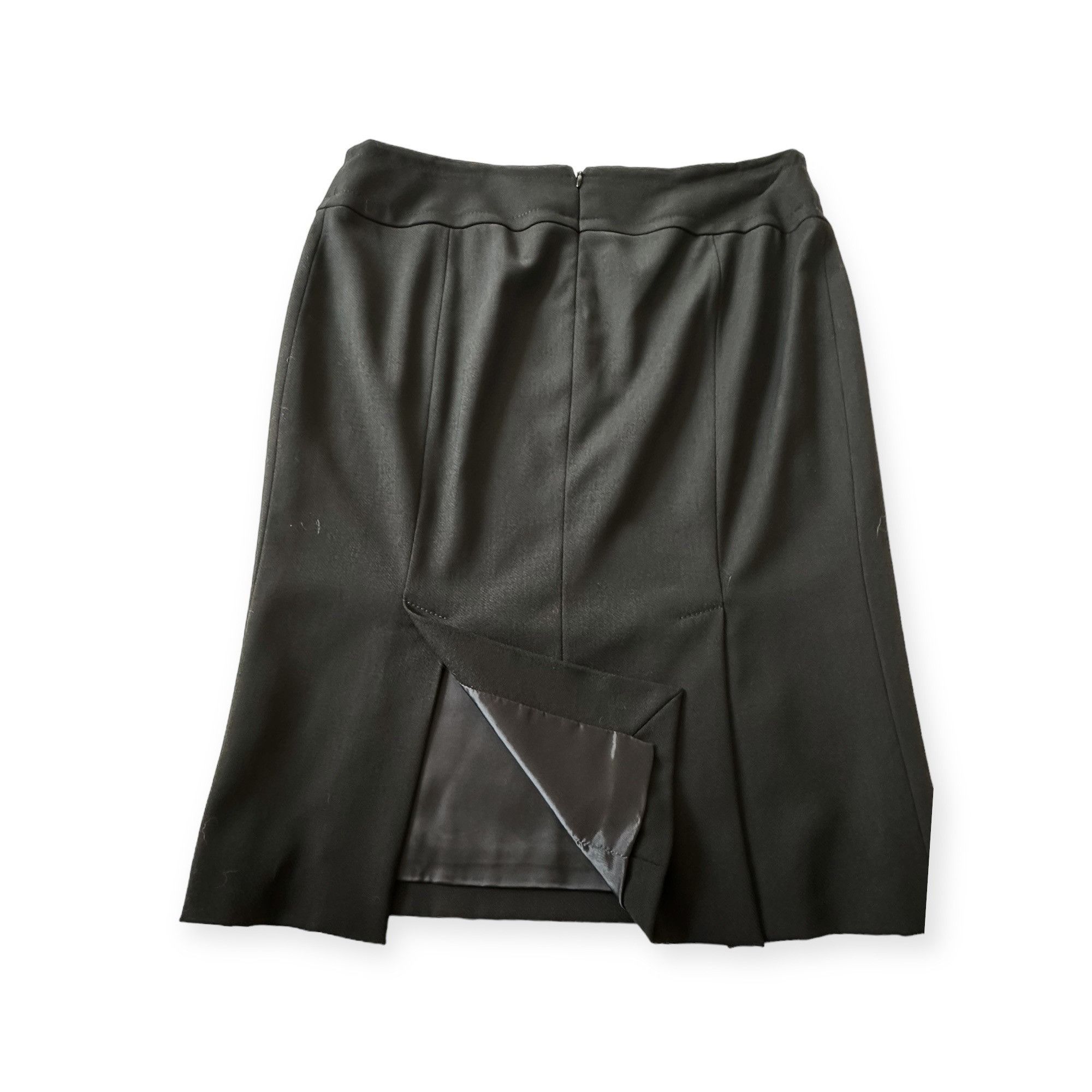 Dolce & Gabbana Dolce & Gabbana Black Virgin Wool Pencil Skirt IT 46 Size 32" / US 10 / IT 46 - 8 Thumbnail