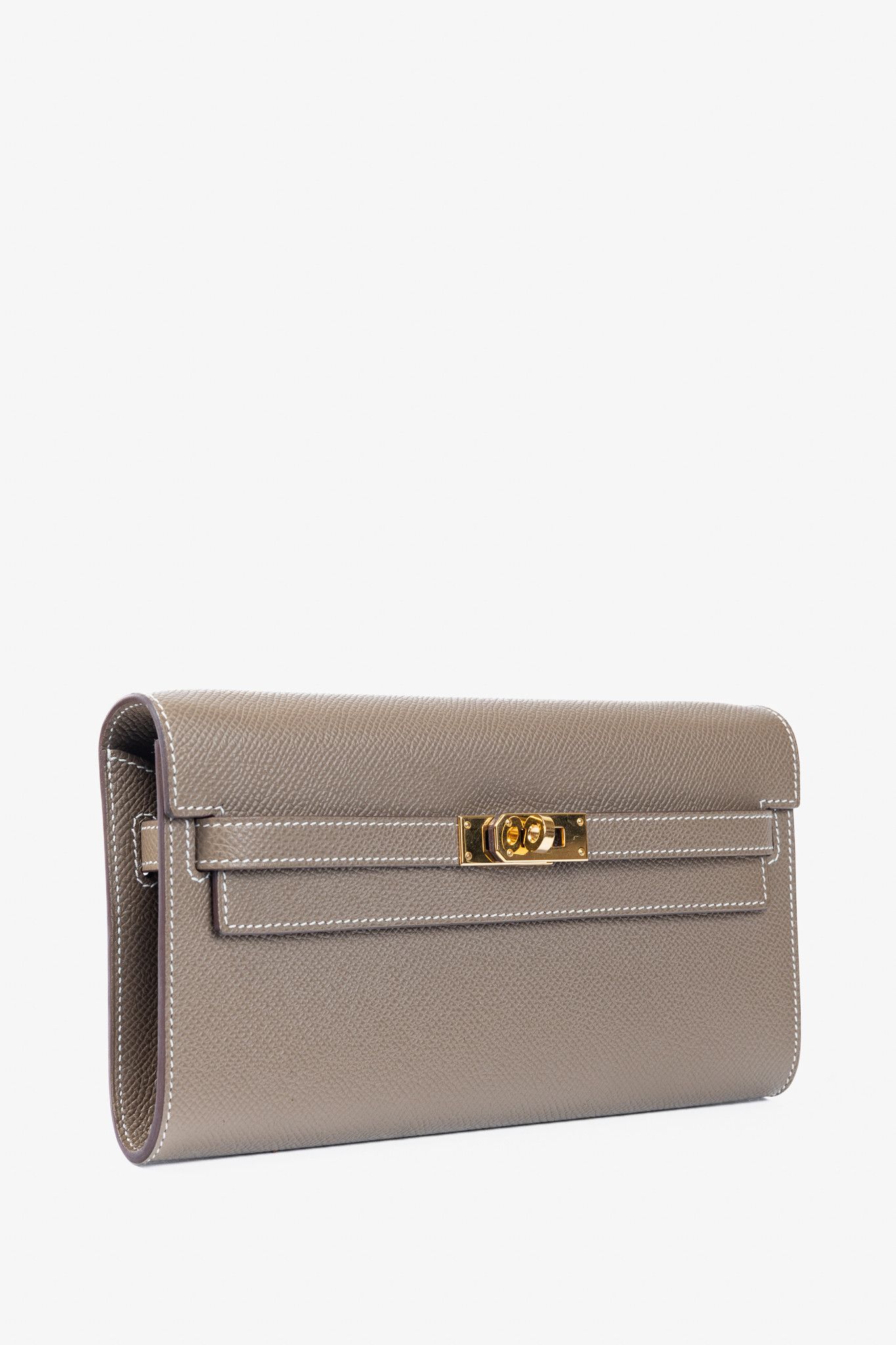 Hermes Hermes Kelly To Go Etoupe Epsom Leather GHW Wallet Size ONE SIZE - 2 Thumbnail
