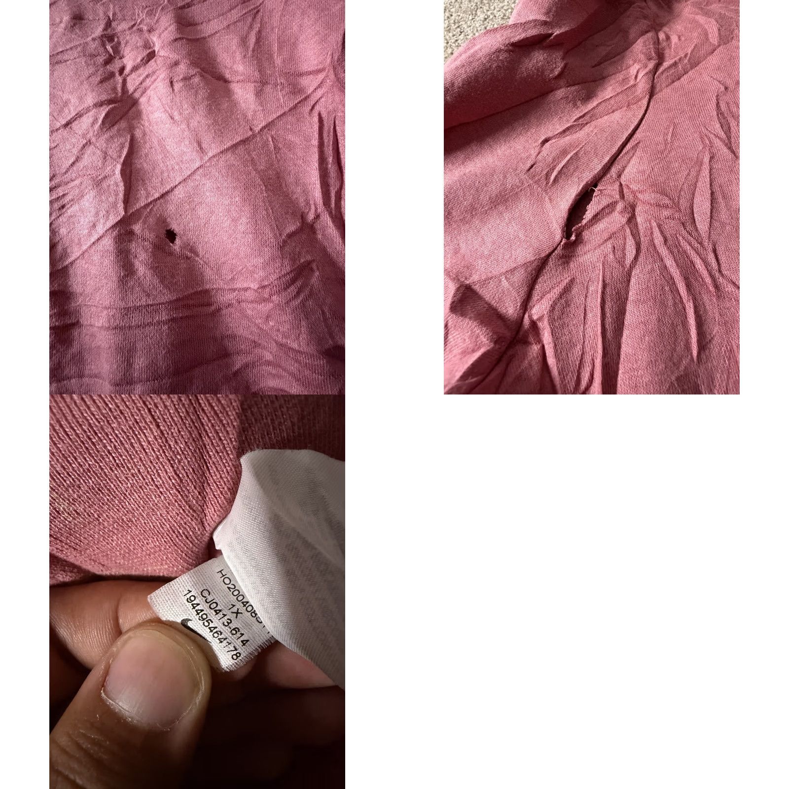 Nike Nike Hoodie Womens 1X Pink Fleece Pullover Swoosh Logo Sweatshirt CJ0413-614 Size XL / US 12-14 / IT 48-50 - 8 Thumbnail