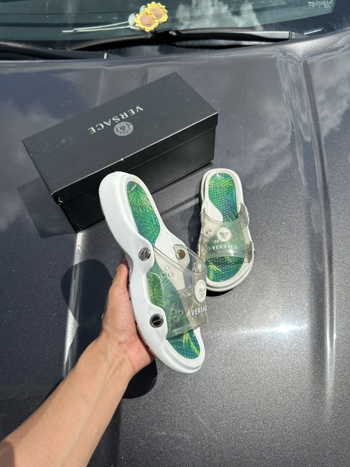 Versace Versace gel slide Size US 9 / IT 39 - 1 Thumbnail