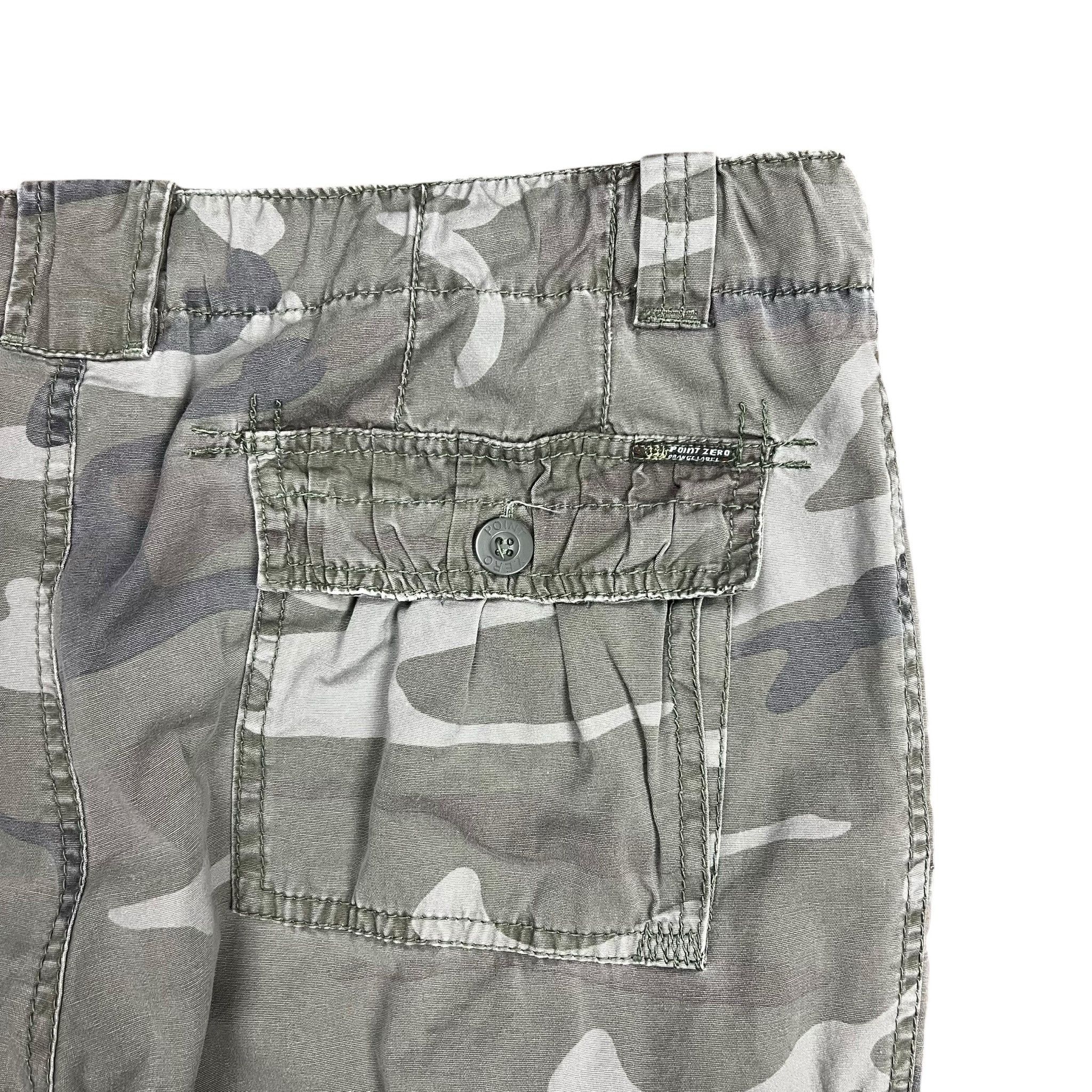 Point Zero Vintage Y2K Point Zero Faded Camo Cargo Capris - 38” Size US 38 / EU 54 - 7 Thumbnail