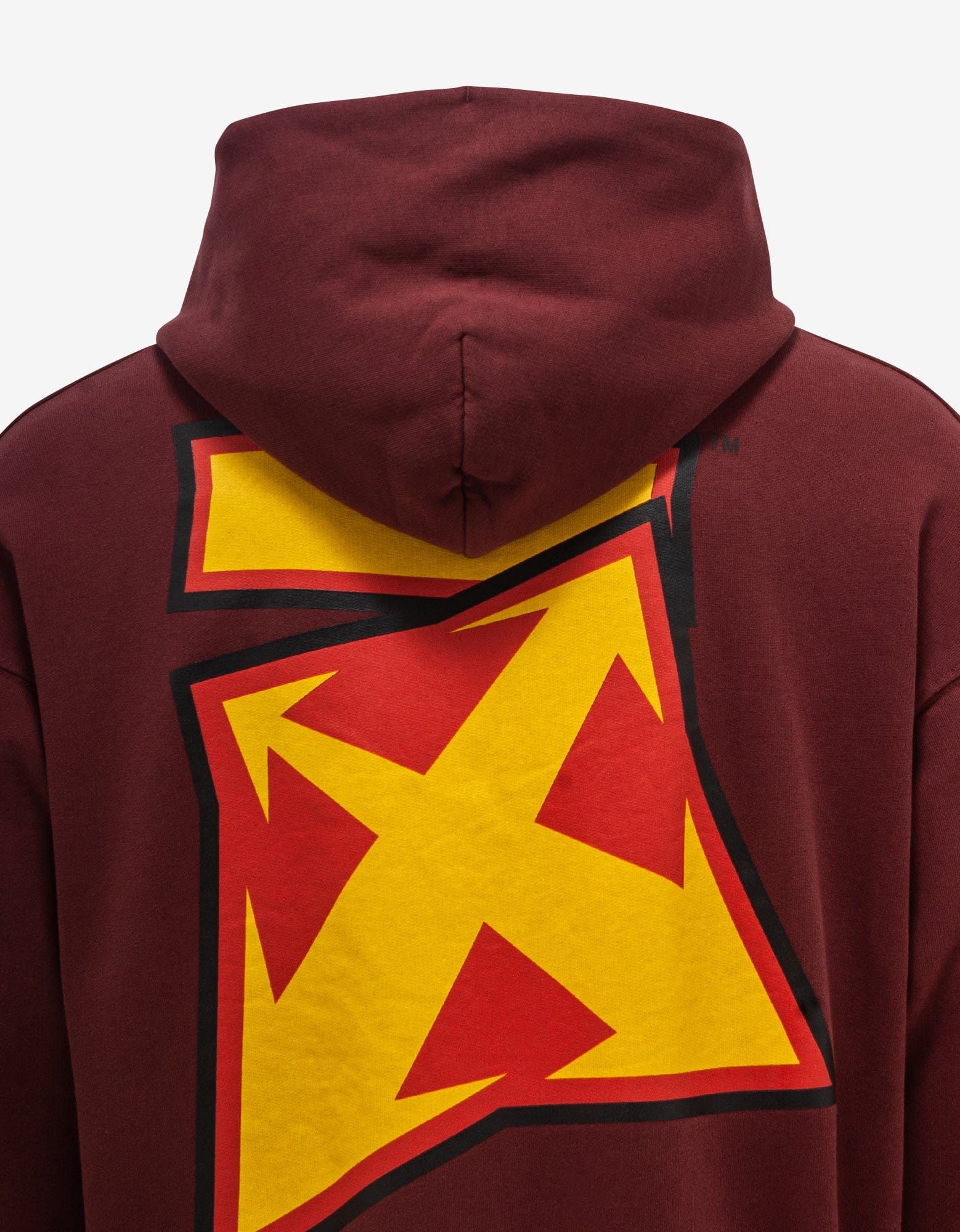 Off-White Burgundy Thunder Stable Skate Hoodie Size US XL / EU 56 / 4 - 6 Thumbnail