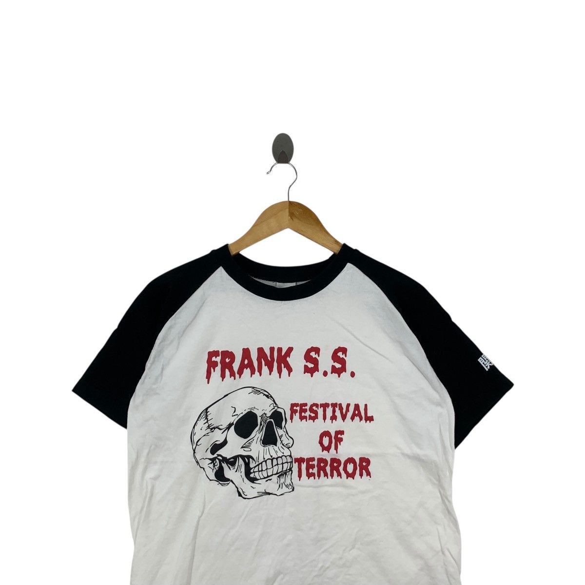 Other FESTIVAL OF TERROR Frank S.S. Skull Bones Raglan Tee Shirt Size M / US 6-8 / IT 42-44 - 2 Thumbnail