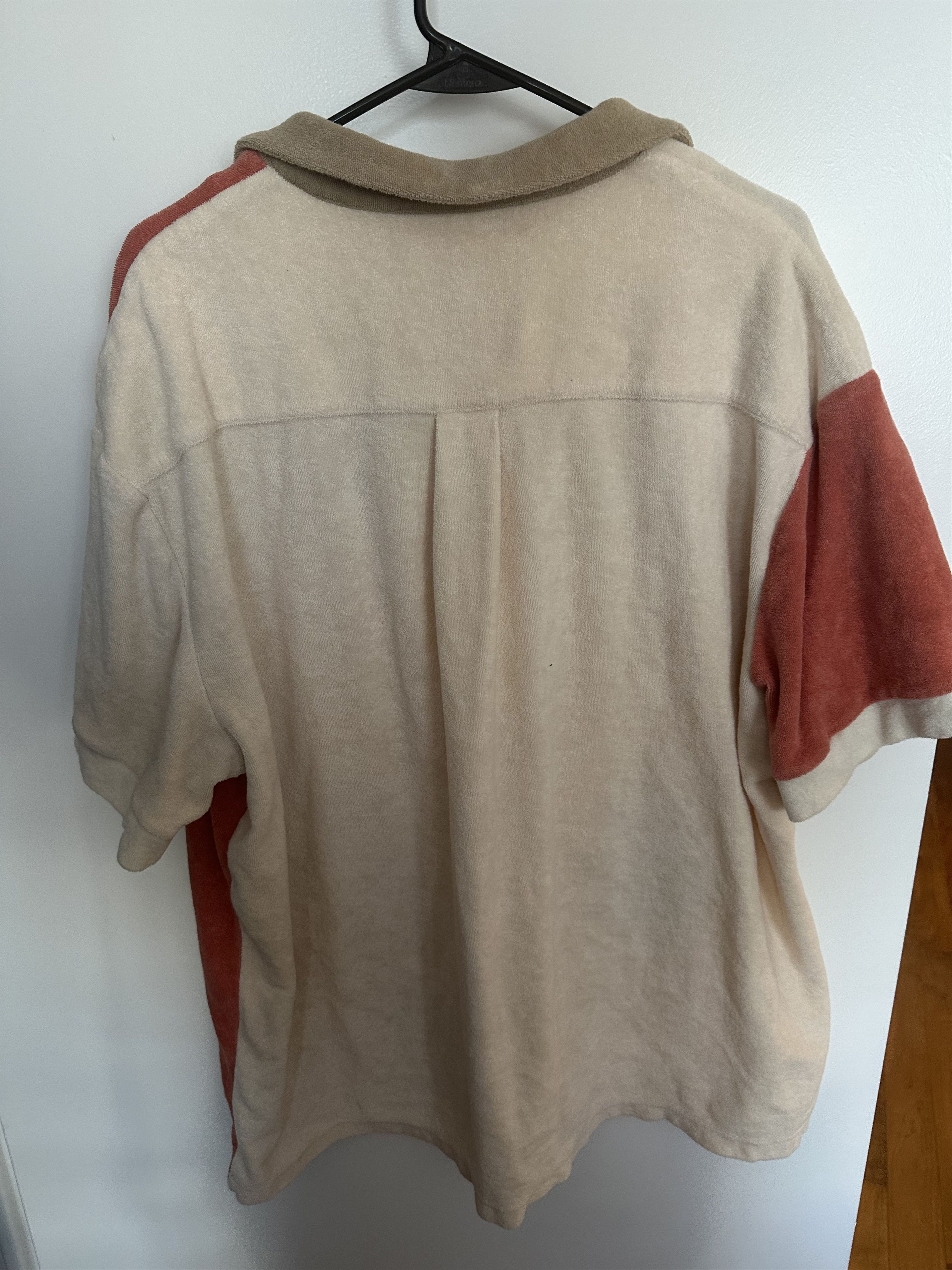 Tombolo Tombolo '¡Gusanito!' Cabana Cabana Camp Shirt Cream Peach Size US XL / EU 56 / 4 - 2 Thumbnail