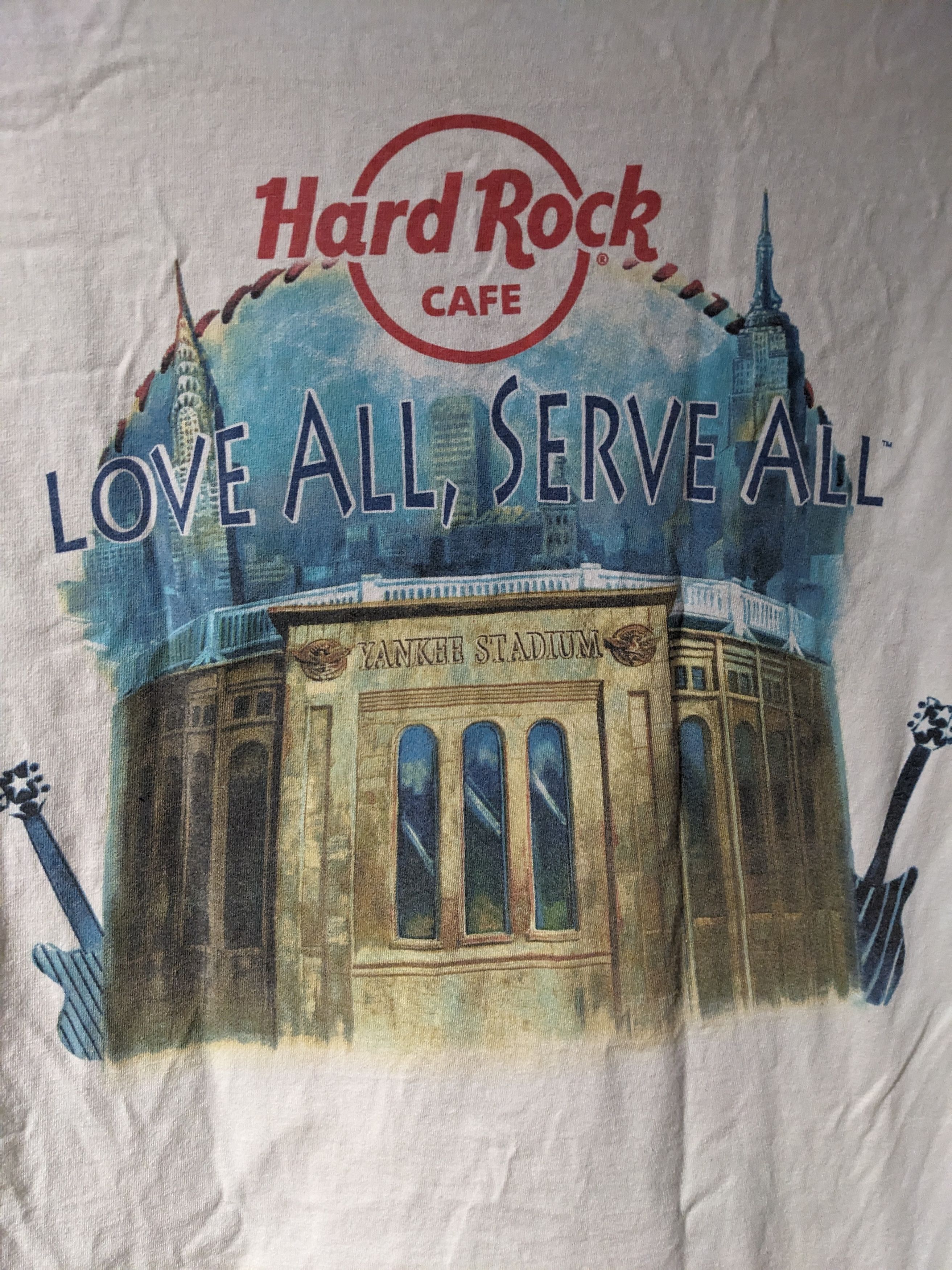 Hard Rock Cafe Vintage Hard Rock Cafe New York Yankees X-Large T-Shirt Size US XL / EU 56 / 4 - 2 Thumbnail