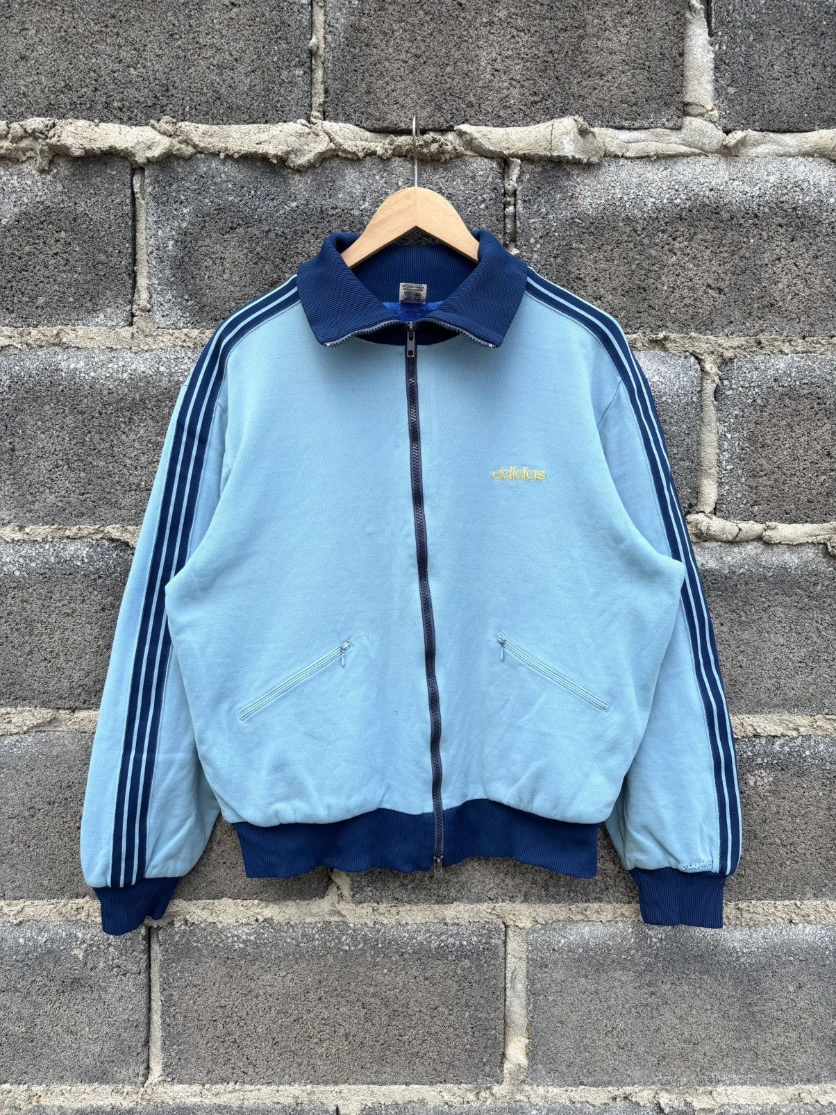 Adidas Vintage 60s 70s Adidas Zip Tracksuit Jacket Size US M / EU 48-50 / 2 - 1 Thumbnail