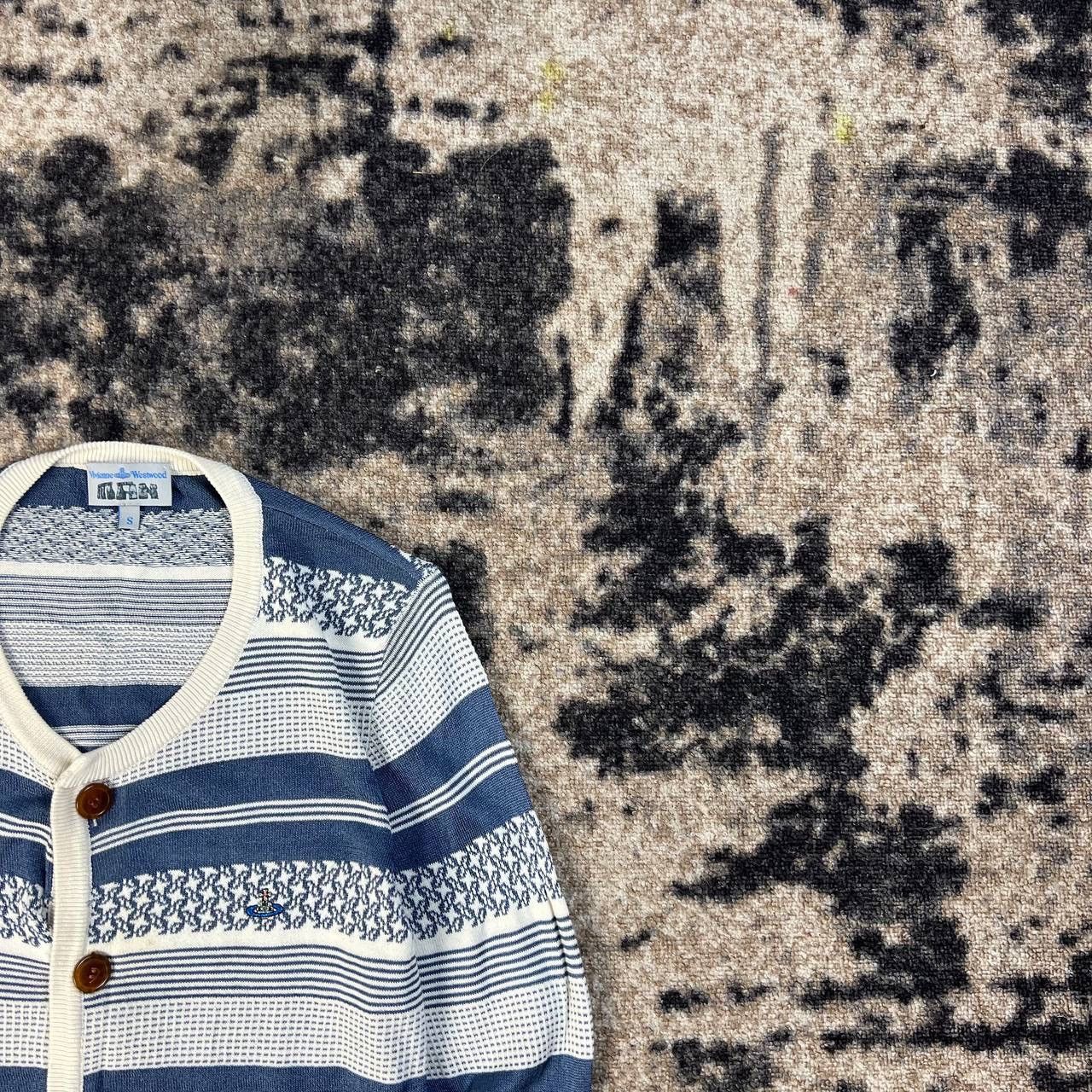 Vivienne Westwood Vivienne Westwood Mini Logo Luxury Striped Cardigan Size S / US 4 / IT 40 - 2 Thumbnail