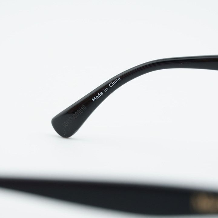 Max Mara Max Mara MM5082 001 Eyeglasses Black 53mm Square Frame Size ONE SIZE - 8 Thumbnail