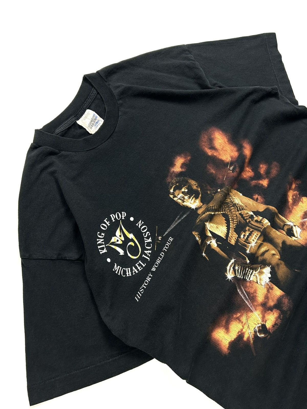 Michael Jackson 1996 Michael Jackson Vintage Tee History World Tour T-Shirt Size US M / EU 48-50 / 2 - 6 Thumbnail