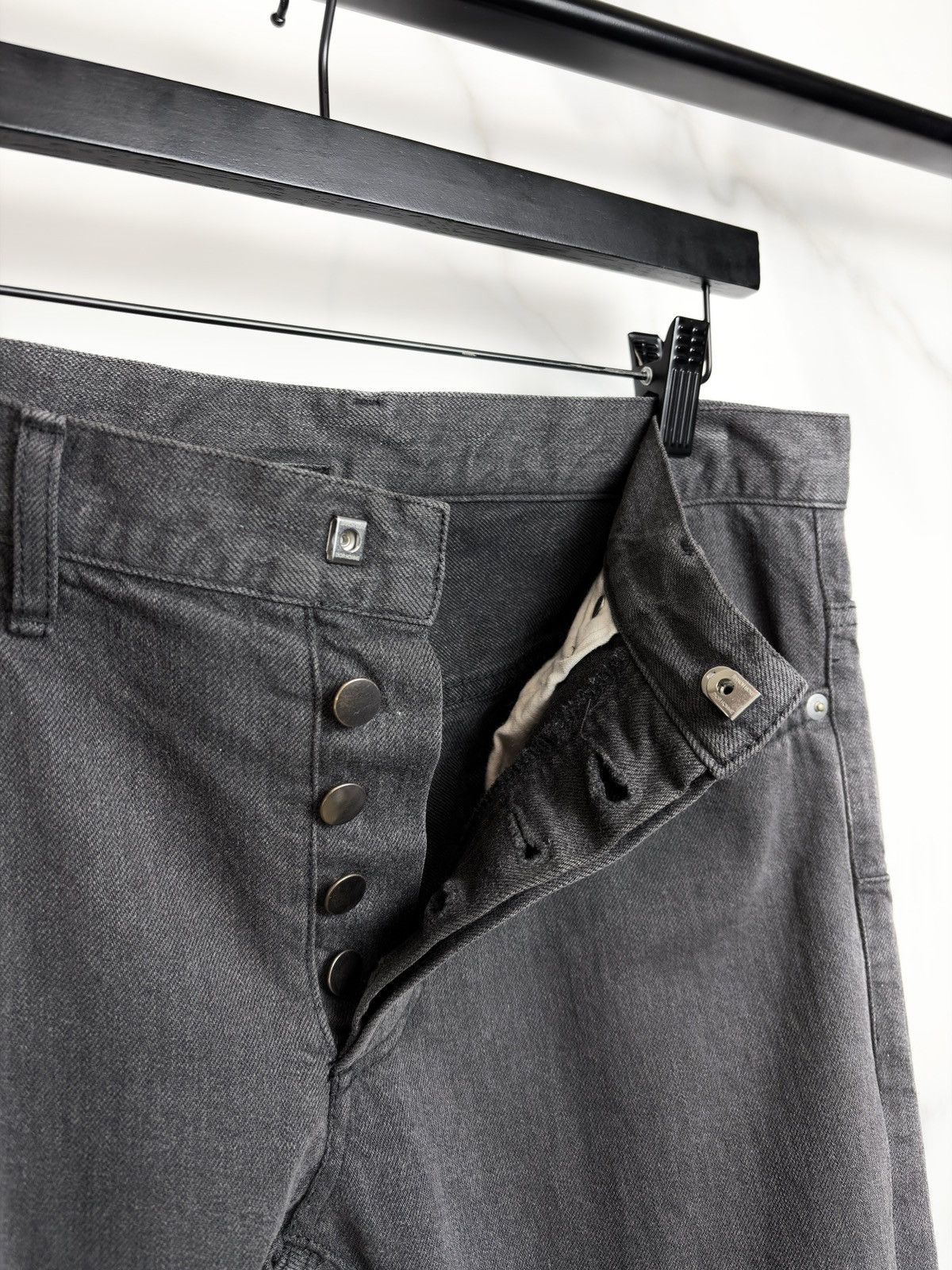 Dior Dior Homme Unaltered Dark Gray Skinny Denim Jeans KVA Size US 30 / EU 46 - 6 Thumbnail