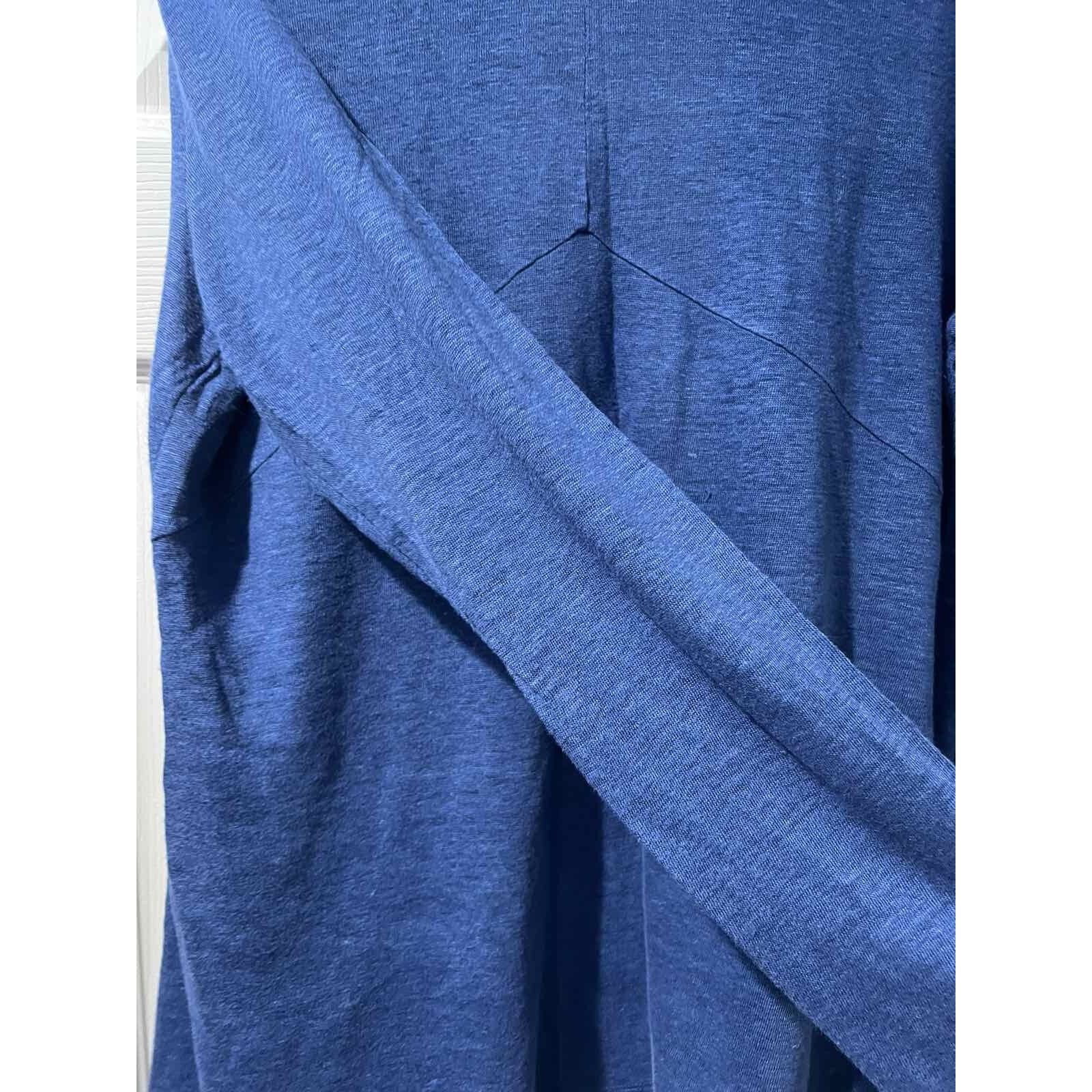 & Other Stories J. Jill Love 100% Linen Blue Cardigan Women Sz M A003311 Size M / US 6-8 / IT 42-44 - 3 Thumbnail