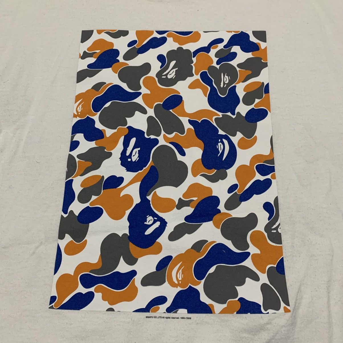 Bape Bape Large Maebashi City Camo White Tee A Bathing Ape 2006 Size US L / EU 52-54 / 3 - 3 Thumbnail