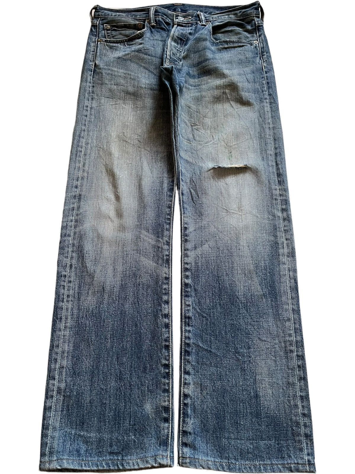 Levi's SALES🔥Vintage Levis 501 Faded Wash Distressed Loose Jeans Size US 33 - 1 Thumbnail
