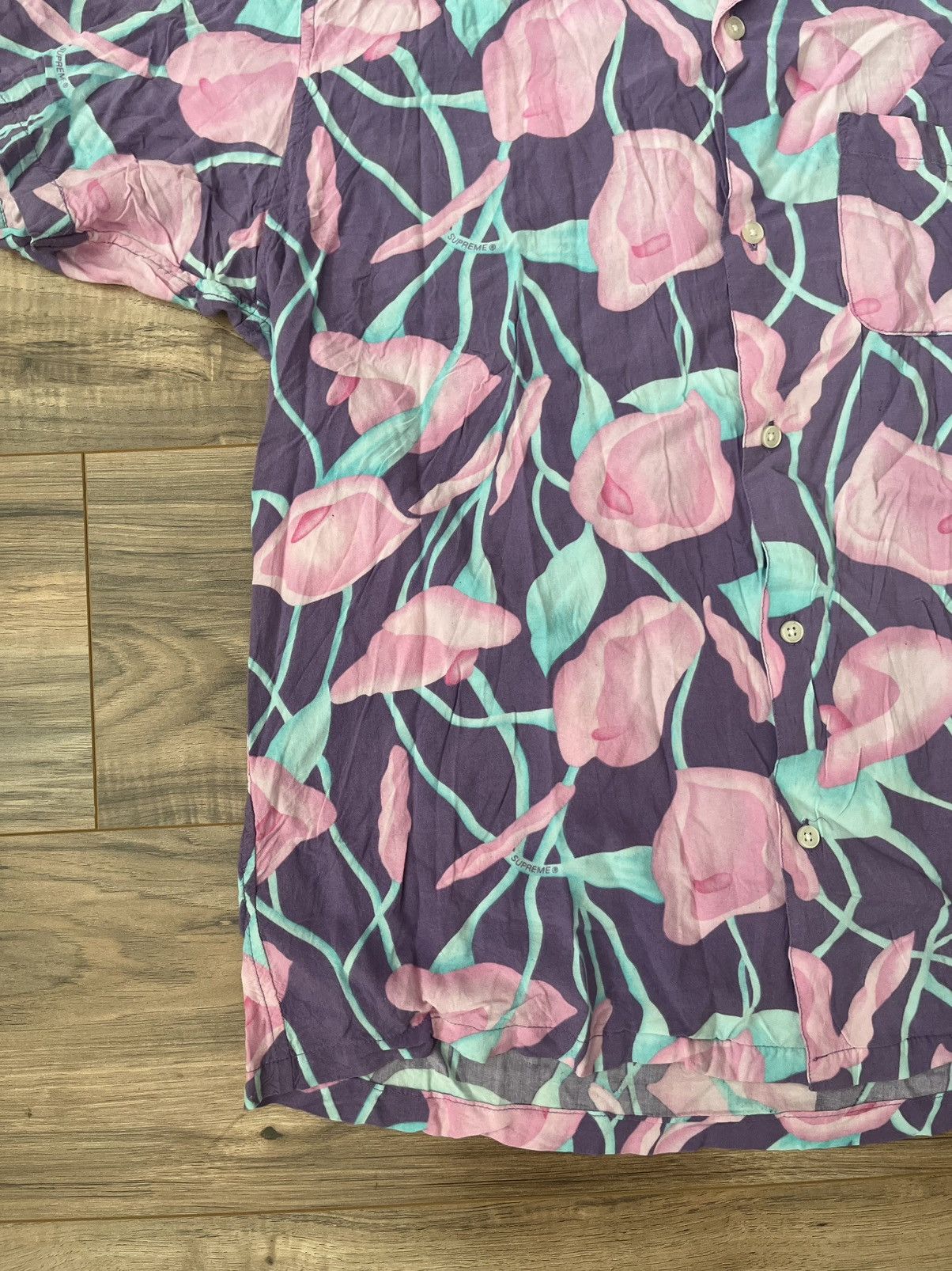 Supreme Supreme Lily Rayon Shirt Size US XL / EU 56 / 4 - 6 Thumbnail