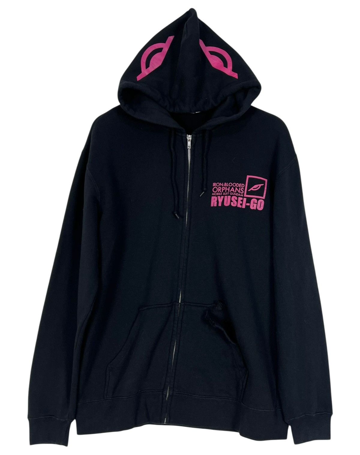 Japanese Brand Vintage Bandai Gundam Iron Blooded Orphans Ryusei Go Hoodie Size US XL / EU 56 / 4 - 1 Thumbnail
