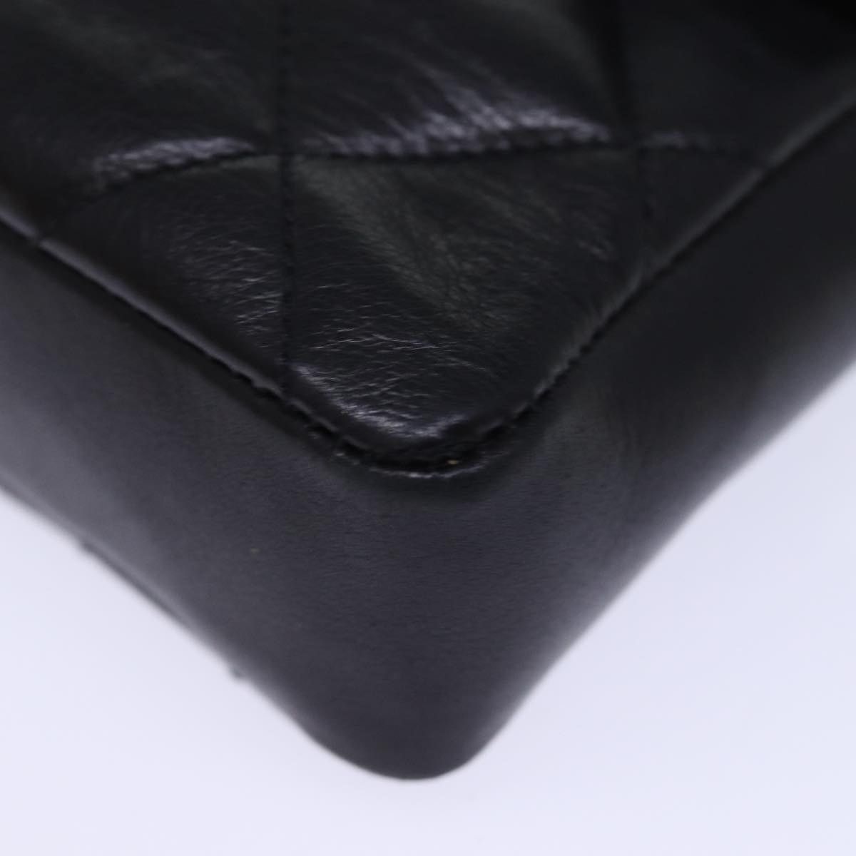 Chanel CHANEL Matelasse Turn Lock Waist Bag Leather Black CC Size ONE SIZE - 14 Thumbnail