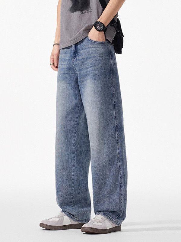 Vintage Men's casual gradient straight leg blue jeans Size US 32 / EU 48 - 2 Thumbnail
