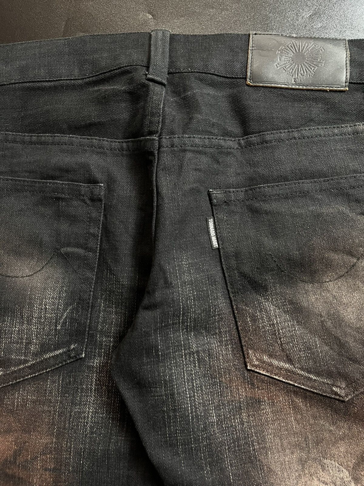Le Grande Bleu (L.G.B.) 🖤 BINDING OFFER 🖤 tornado mart mudmax flare jeans Size US 31 - 9 Thumbnail