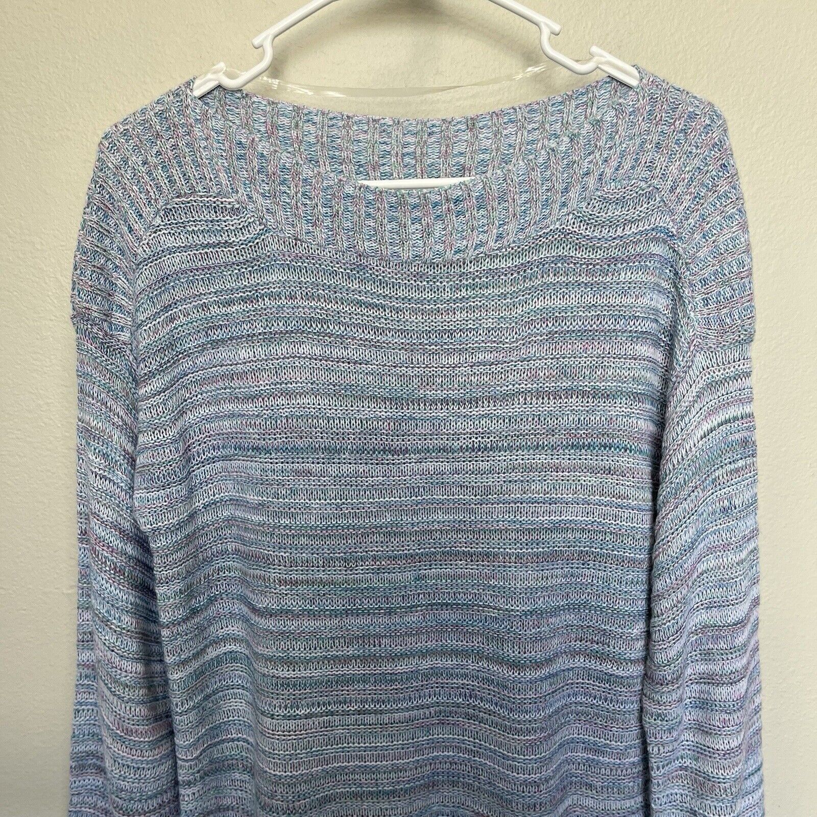 Croft & Barrow Croft & Barrow | Striped Boatneck Knit Sweater Flared Sleeve Size M / US 6-8 / IT 42-44 - 5 Thumbnail