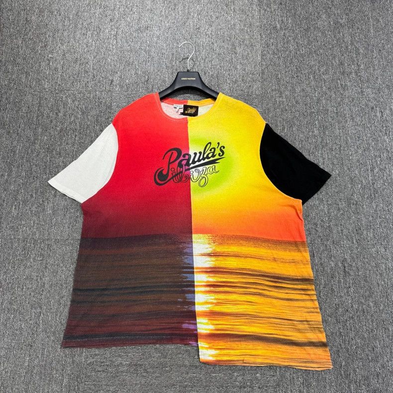 Loewe Loewe Sunset Colorblock Short Sleeve Shirt Size US S / EU 44-46 / 1 - 1 Thumbnail