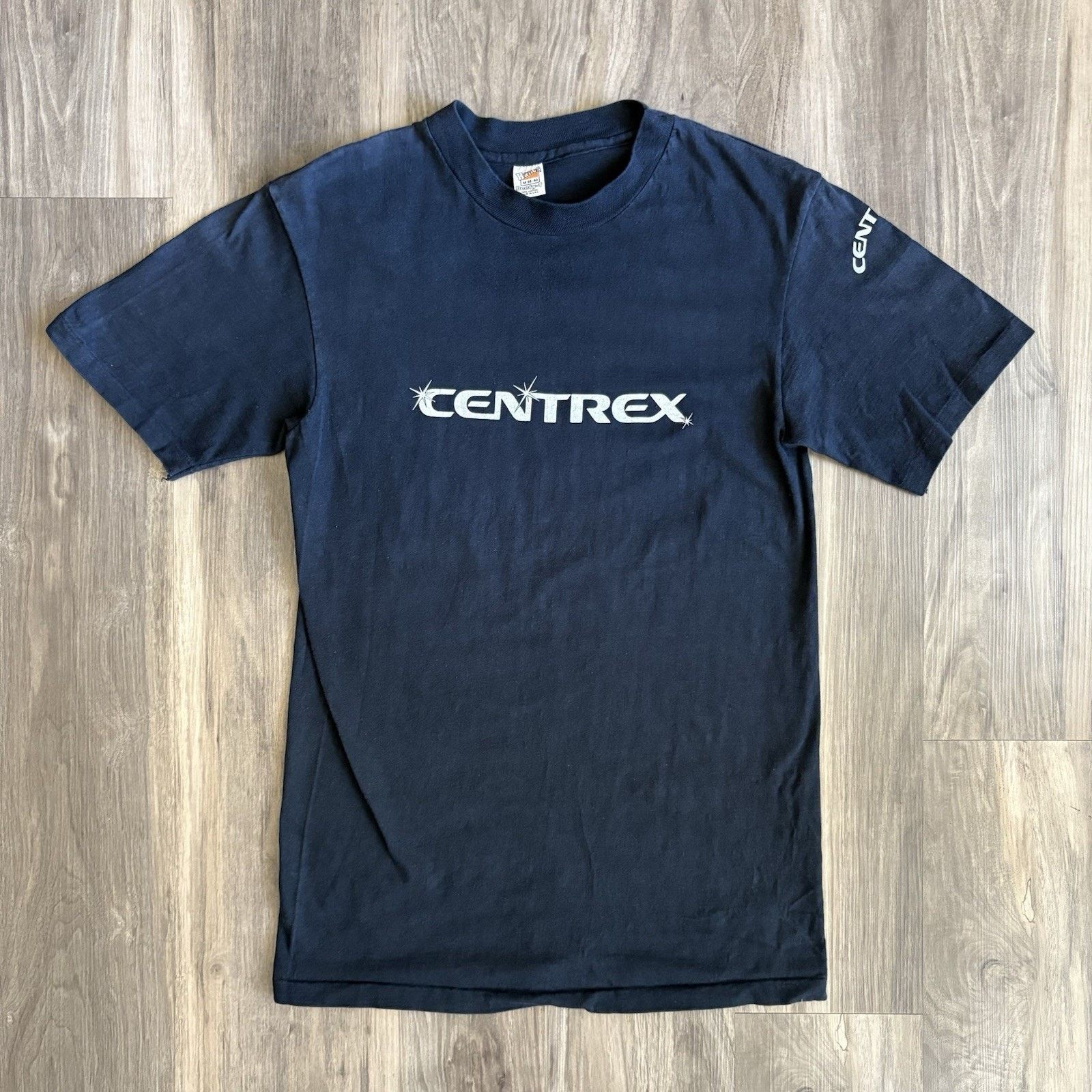 Hanes × Vintage Vintage 1970s Centrex Audio T-Shirt Size S Black Ive Got It Size US S / EU 44-46 / 1 - 1 Thumbnail