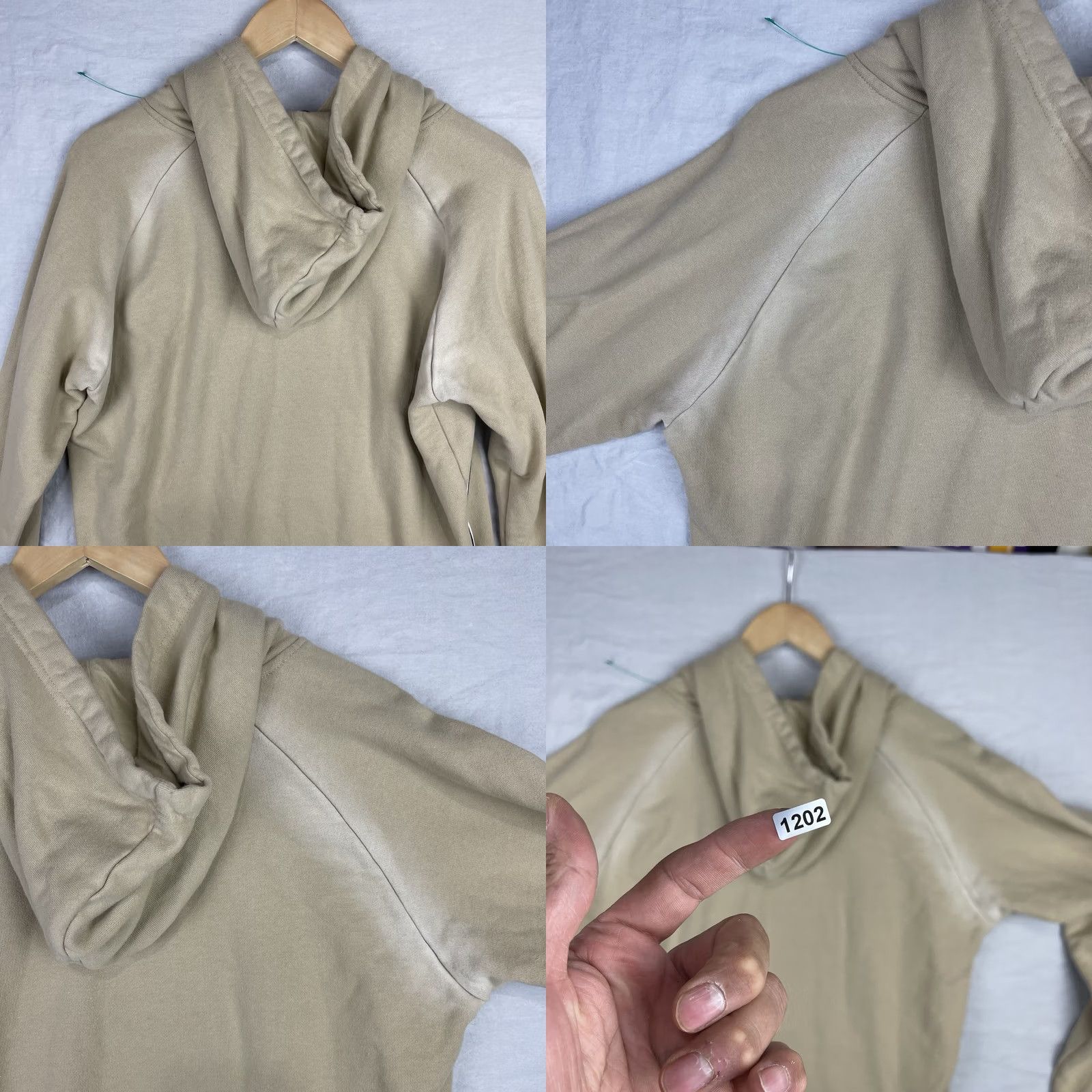 Kappa Kappa Hoodie Mens Large Beige Omni Tape Logo Sweatshirt Pullover Athletic sweatshirt Logo Hooded Graphic Print Casual Sports Classic 90s Mens Size US L / EU 52-54 / 3 - 9 Thumbnail
