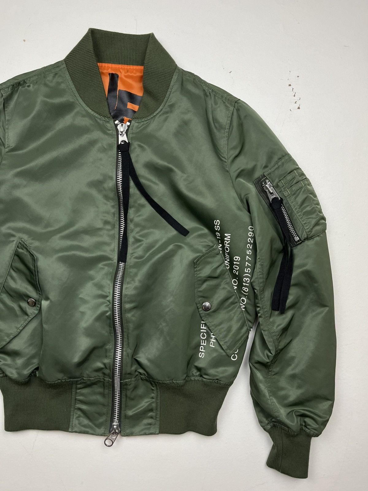 uniform experiment Uniform Experiment 19SS Graffiti Reversible MA-1 Jacket Size US XS / EU 42 / 0 - 5 Thumbnail