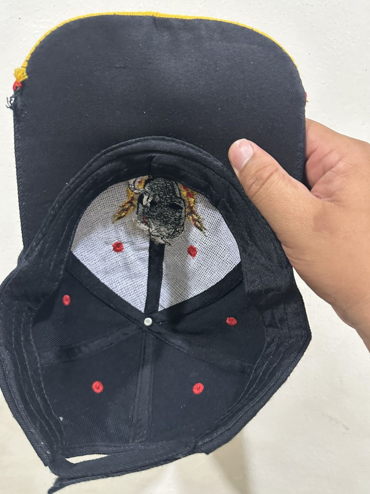 Other Y2K Flame Zombies Distress Baseball Hat Size ONE SIZE - 6 Thumbnail